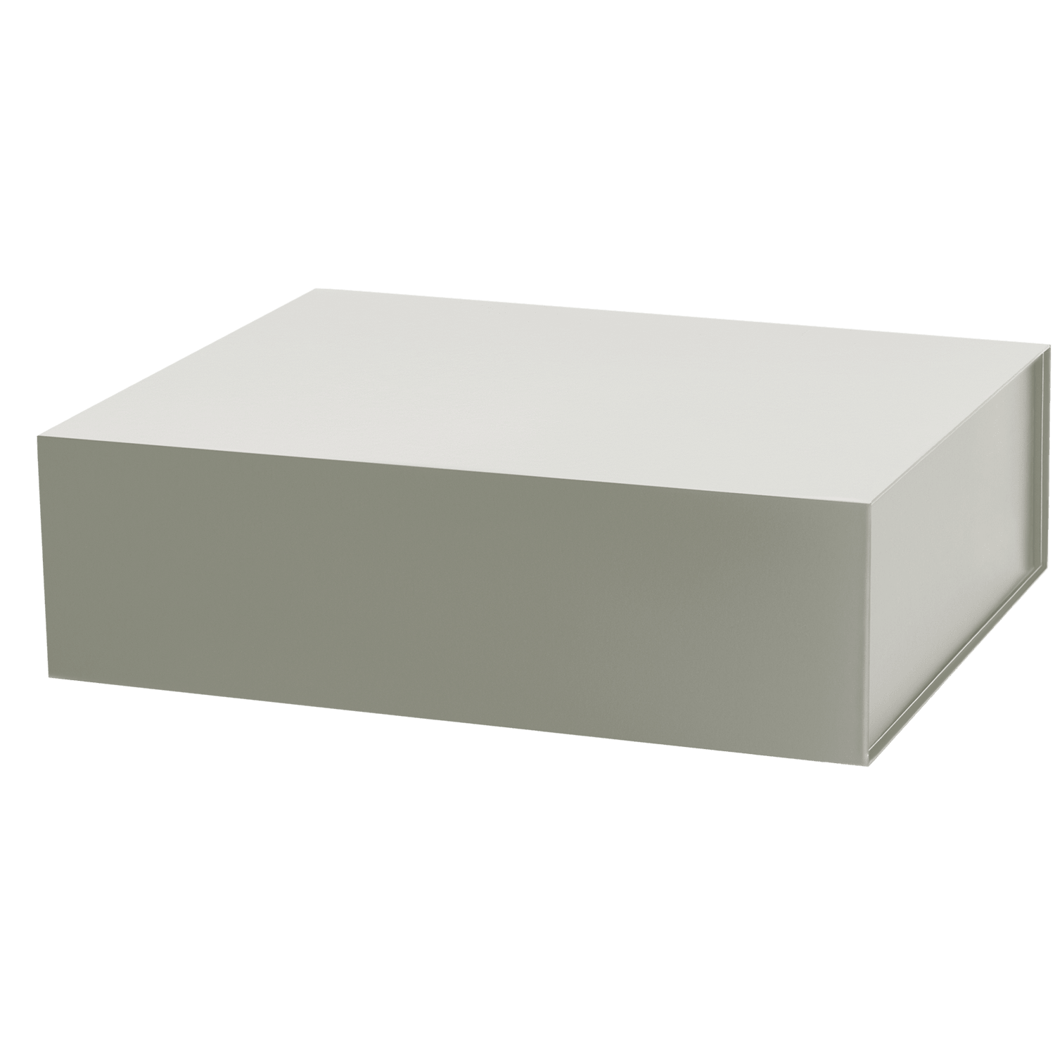 Подарочная коробка с магнитным клапаном большая, серая / 