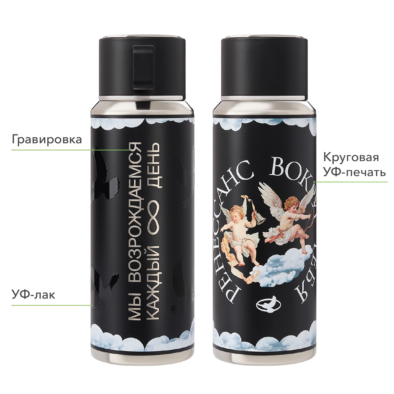 Термос Oslo, черный / 