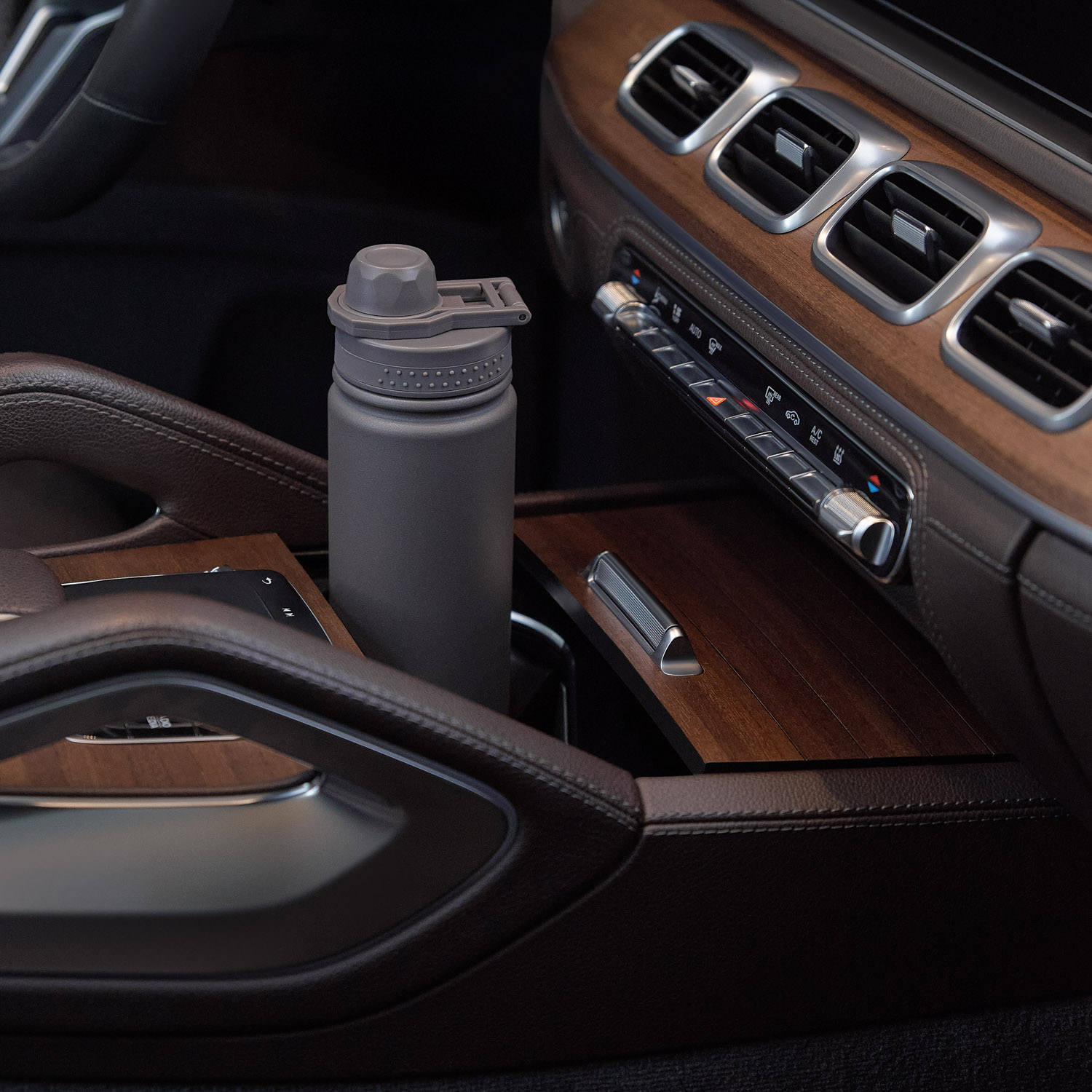 Термобутылка вакуумная герметичная Savona, серая / 