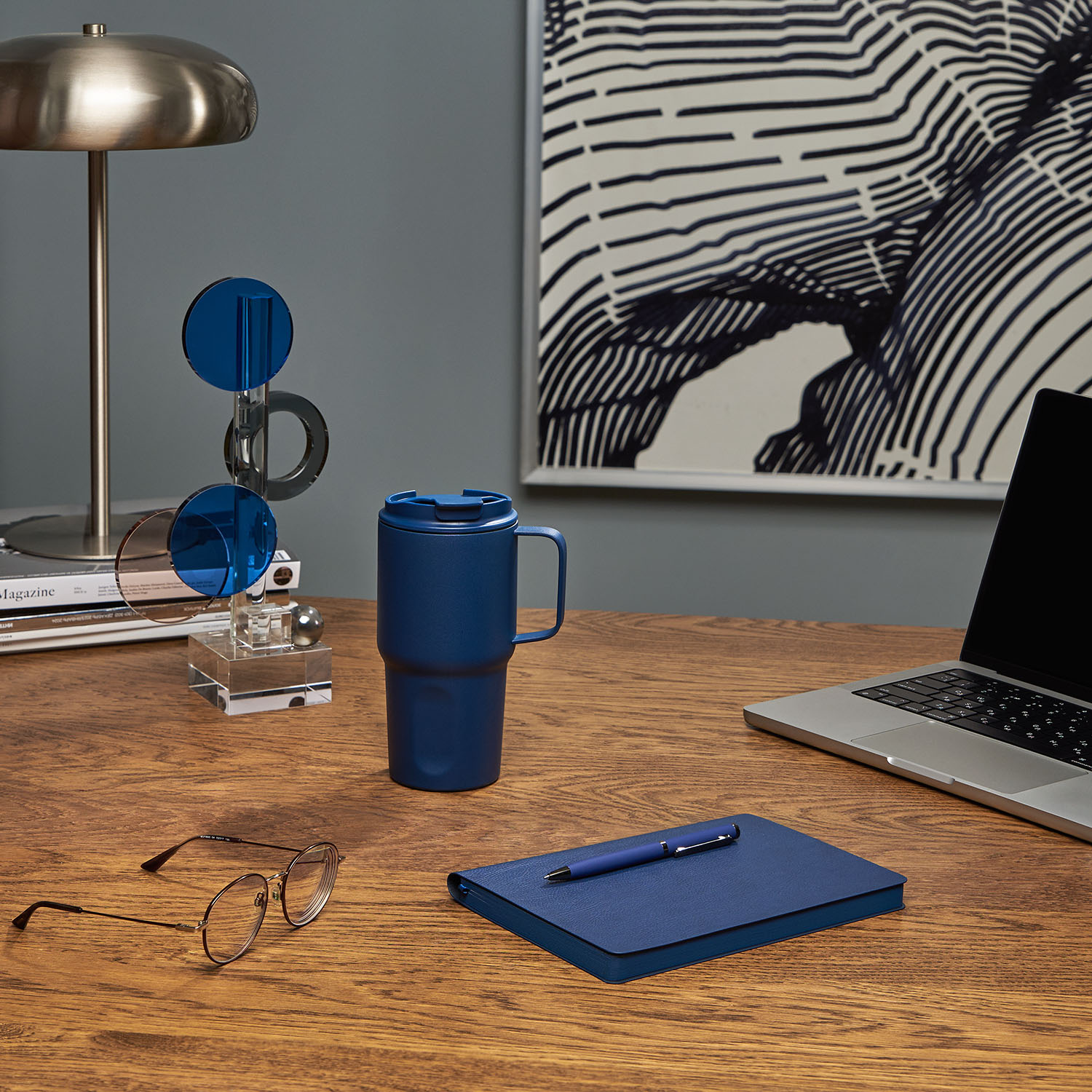 Термокружка вакуумная Aventura, синяя / 