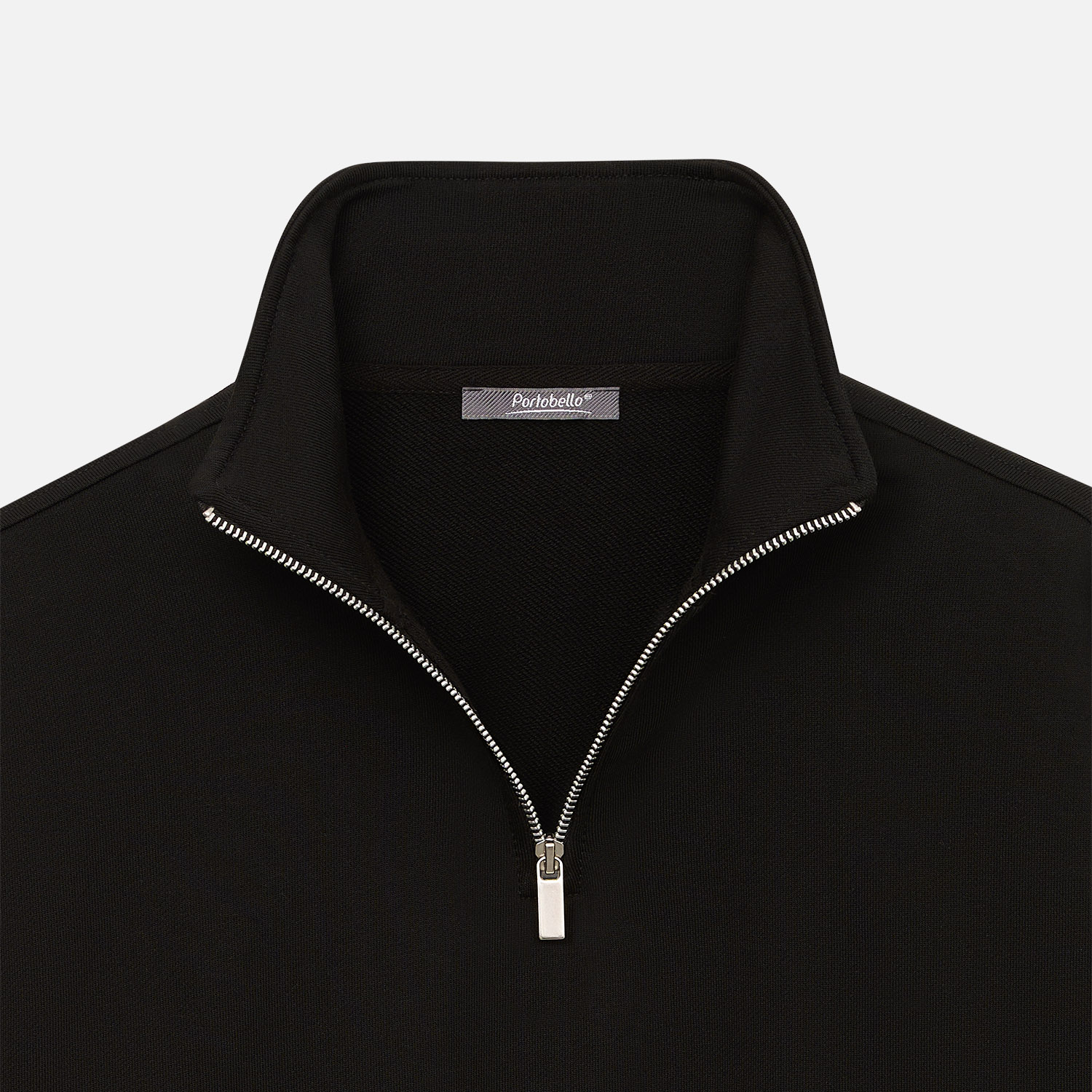 Толстовка на молнии унисекс FLOW, черная, размер XS/S / 