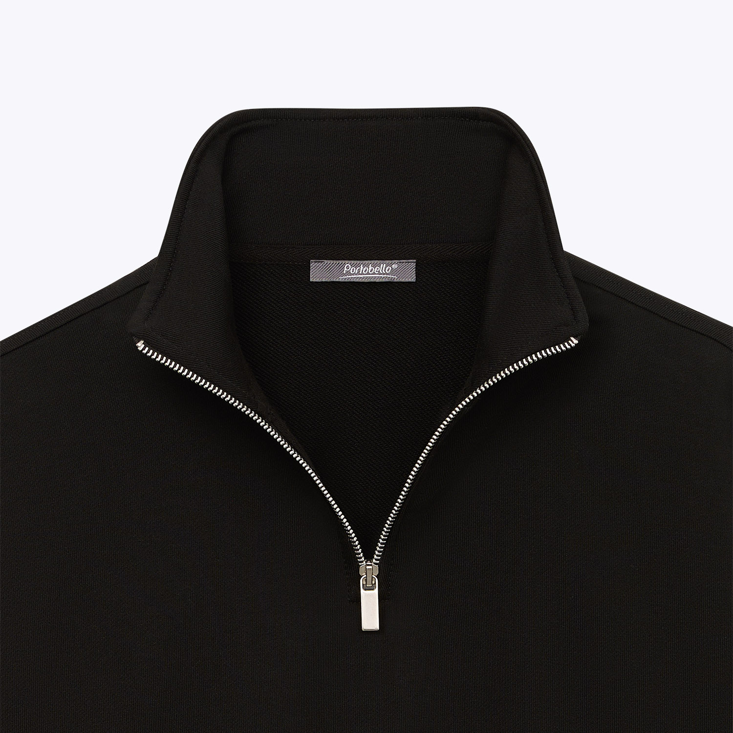 Толстовка на молнии унисекс FLOW, черная, размер XS/S / 