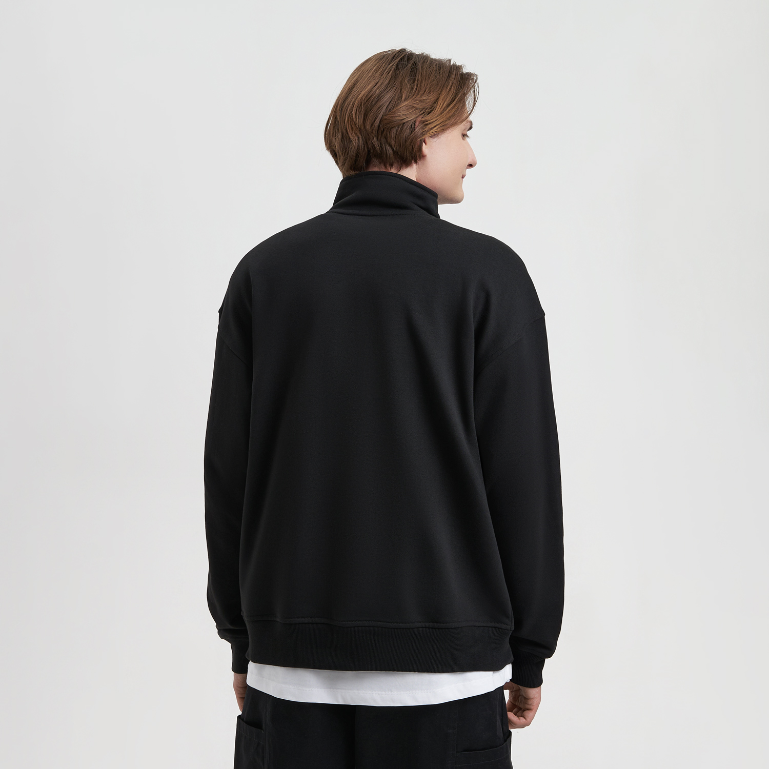 Толстовка на молнии унисекс FLOW, черная, размер XL/2XL / 