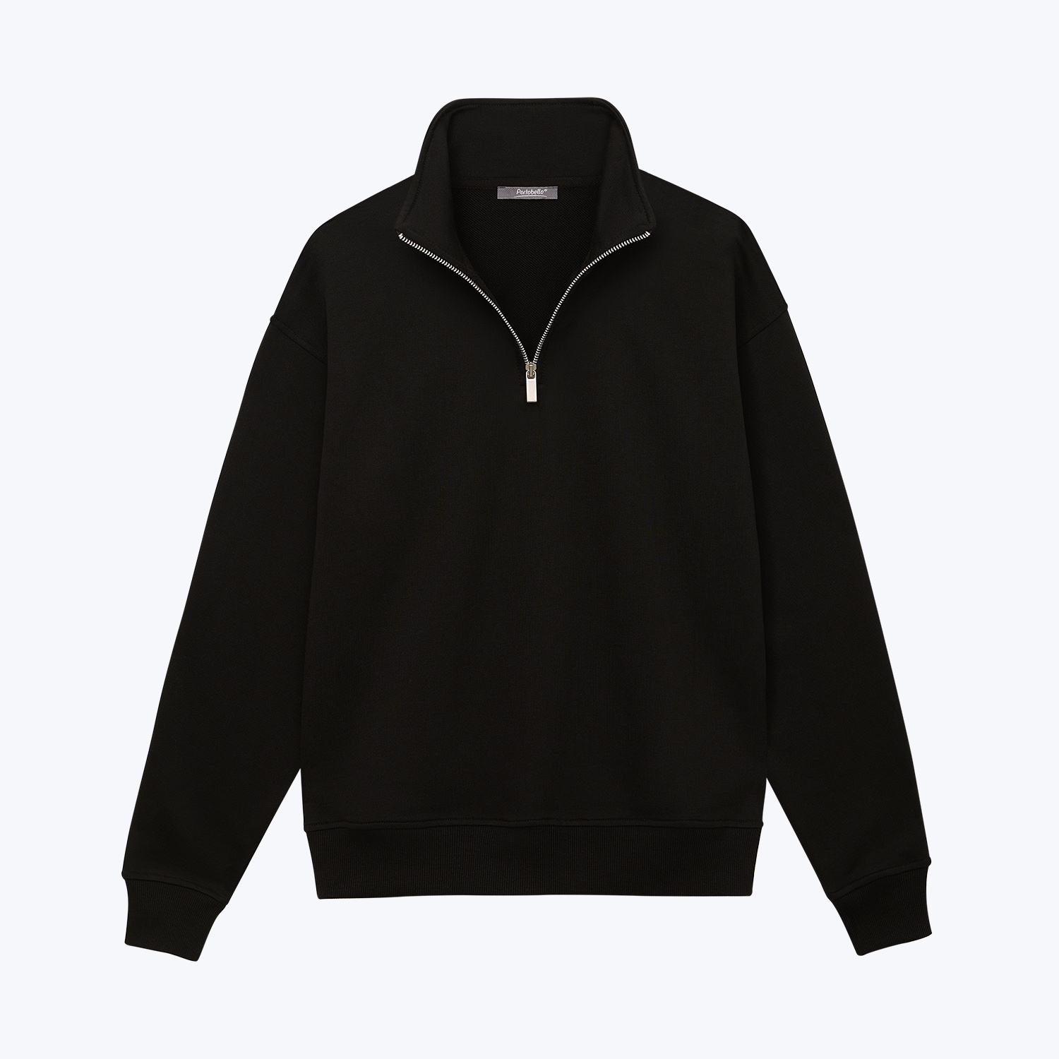 Толстовка на молнии унисекс FLOW, черная, размер 3XL/4XL / 