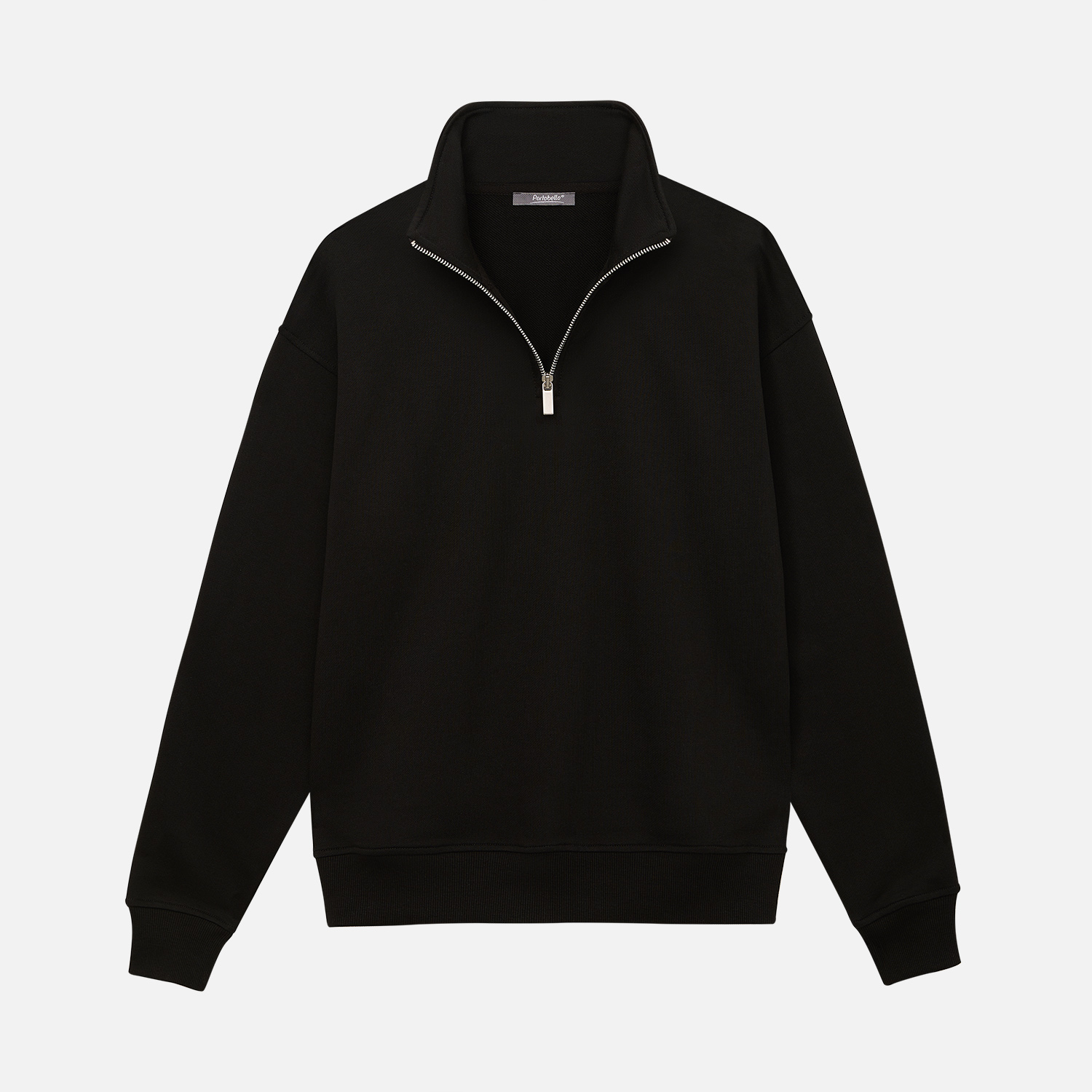 Толстовка на молнии унисекс FLOW, черная, размер 3XL/4XL / 