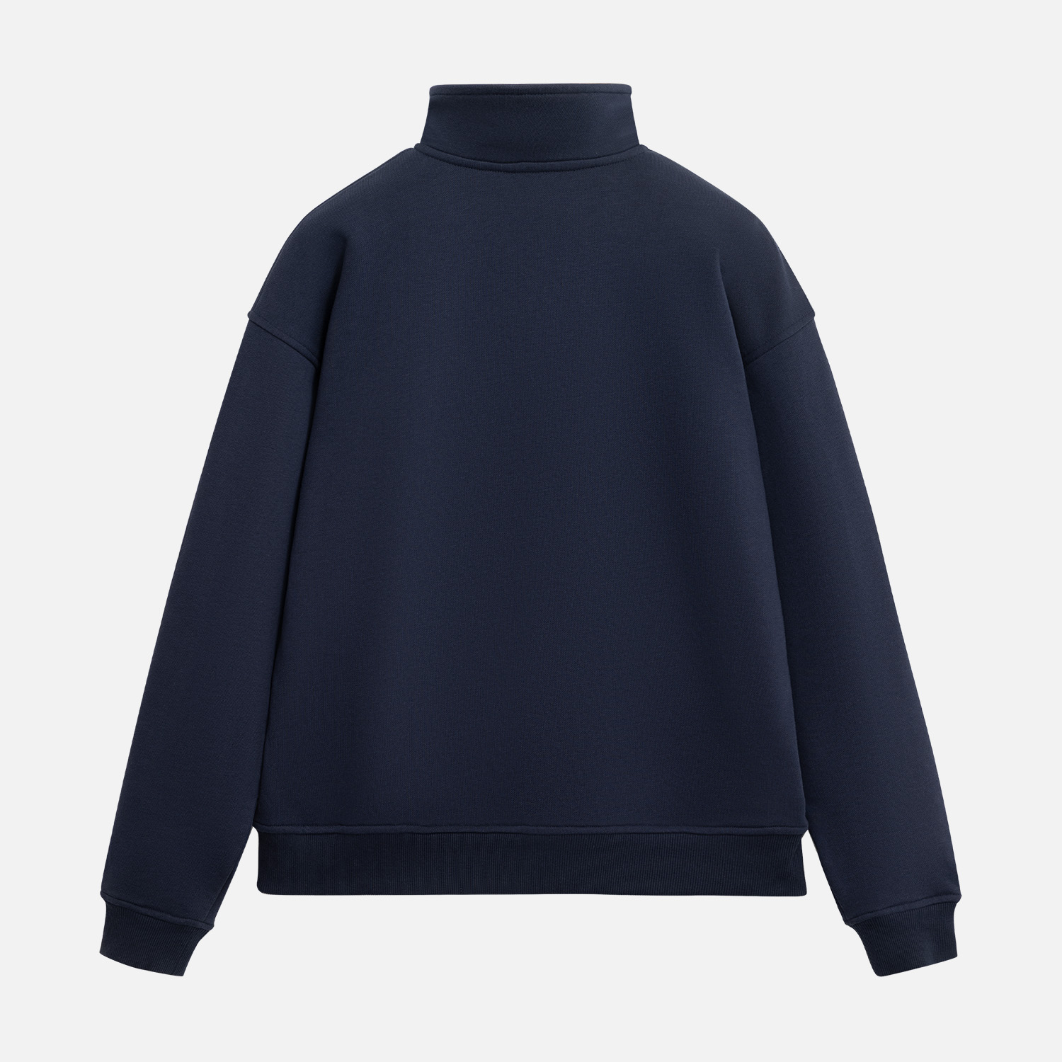 Толстовка на молнии унисекс FLOW, темно-синяя, размер 3XL/4XL / 