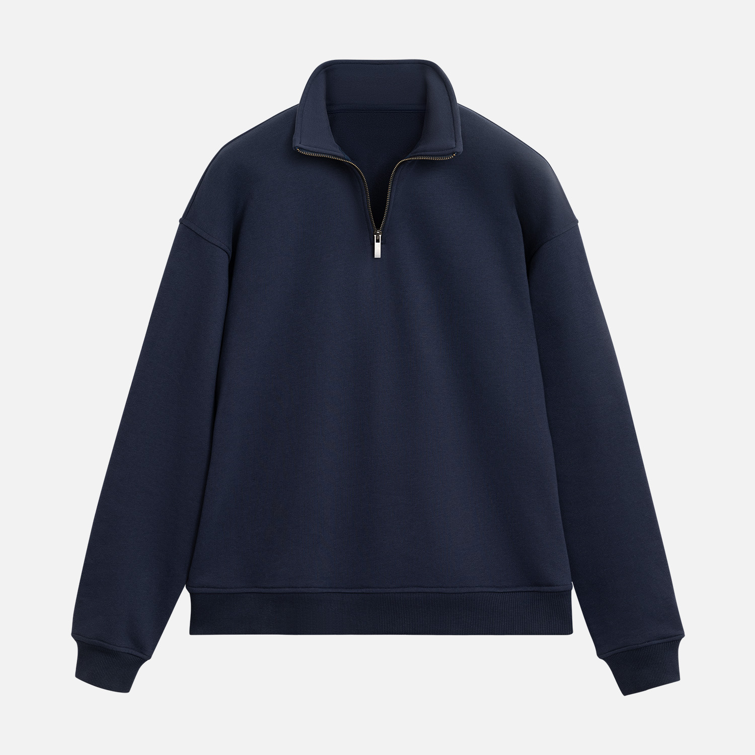 Толстовка на молнии унисекс FLOW, темно-синяя, размер 3XL/4XL / 