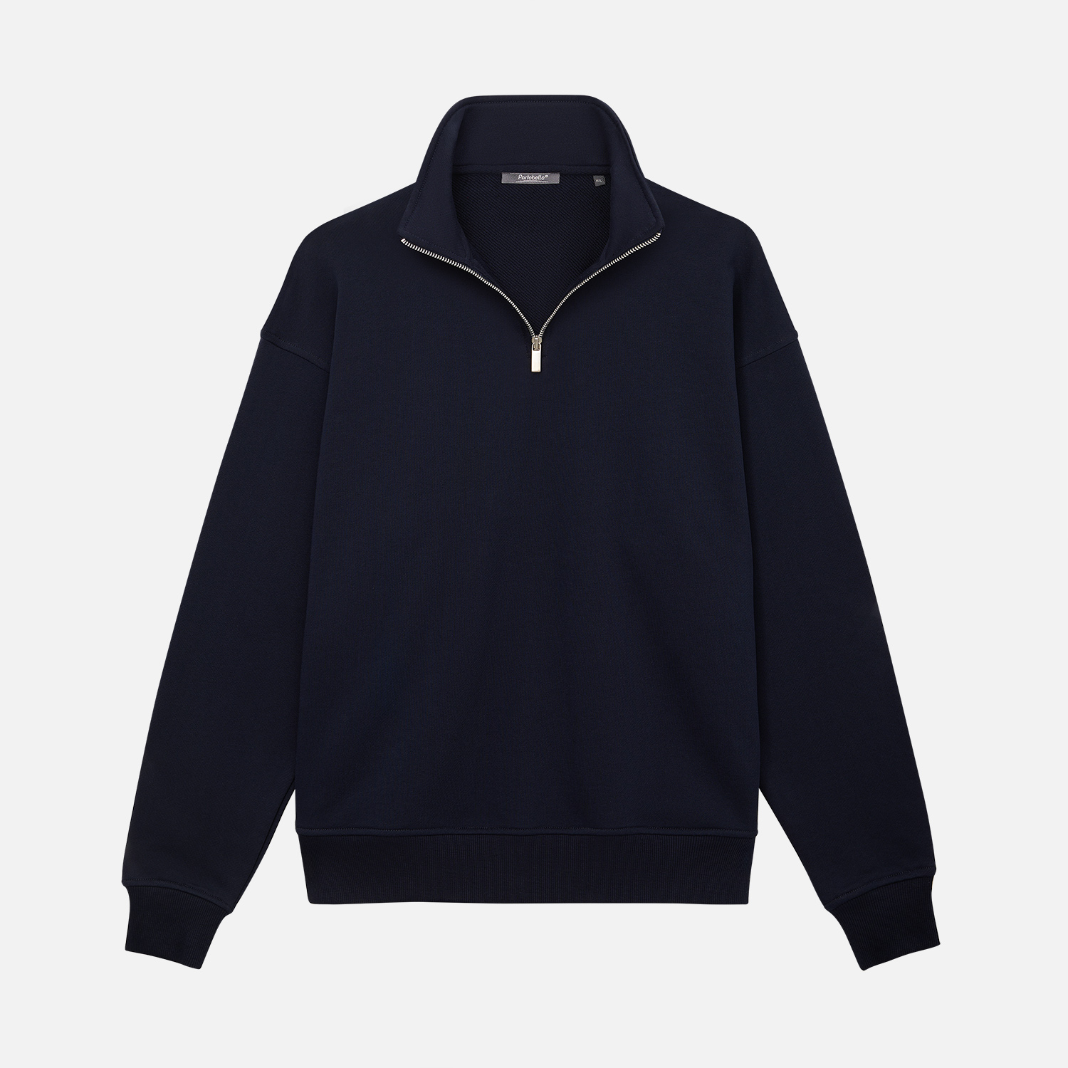 Толстовка на молнии унисекс FLOW, темно-синяя, размер 3XL/4XL / 