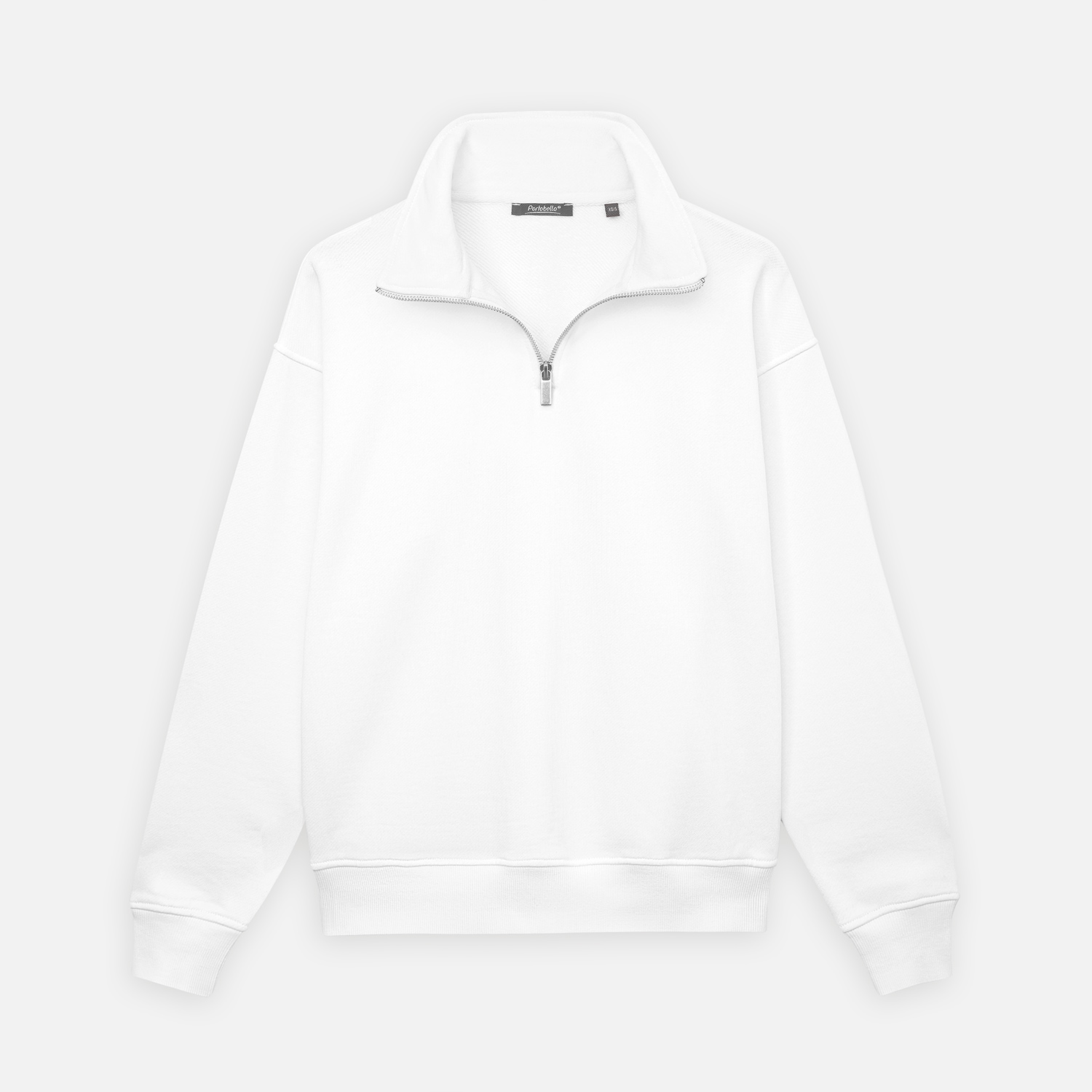 Толстовка на молнии унисекс FLOW, белая (теплый оттенок), размер XL/2XL / 