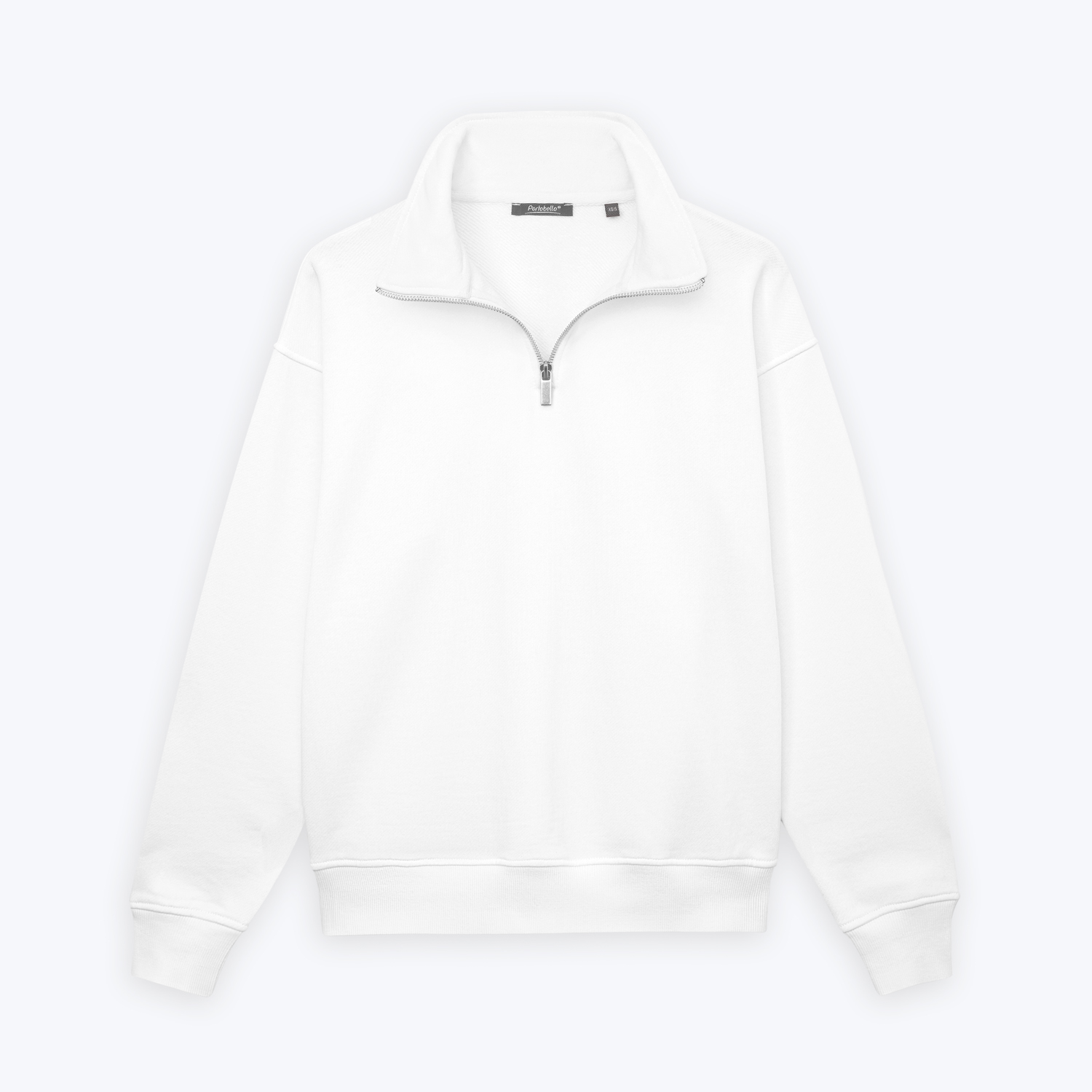 Толстовка на молнии унисекс FLOW, белая (теплый оттенок), размер 3XL/4XL / 