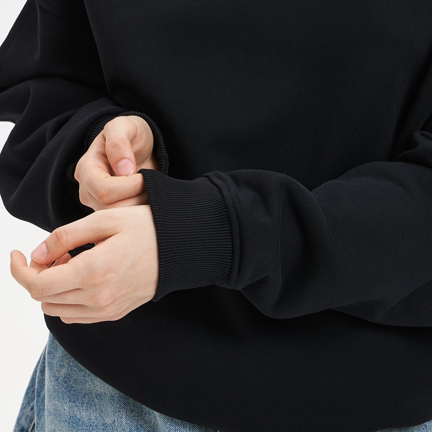 Худи оверсайз унисекс FUSION, черный / 