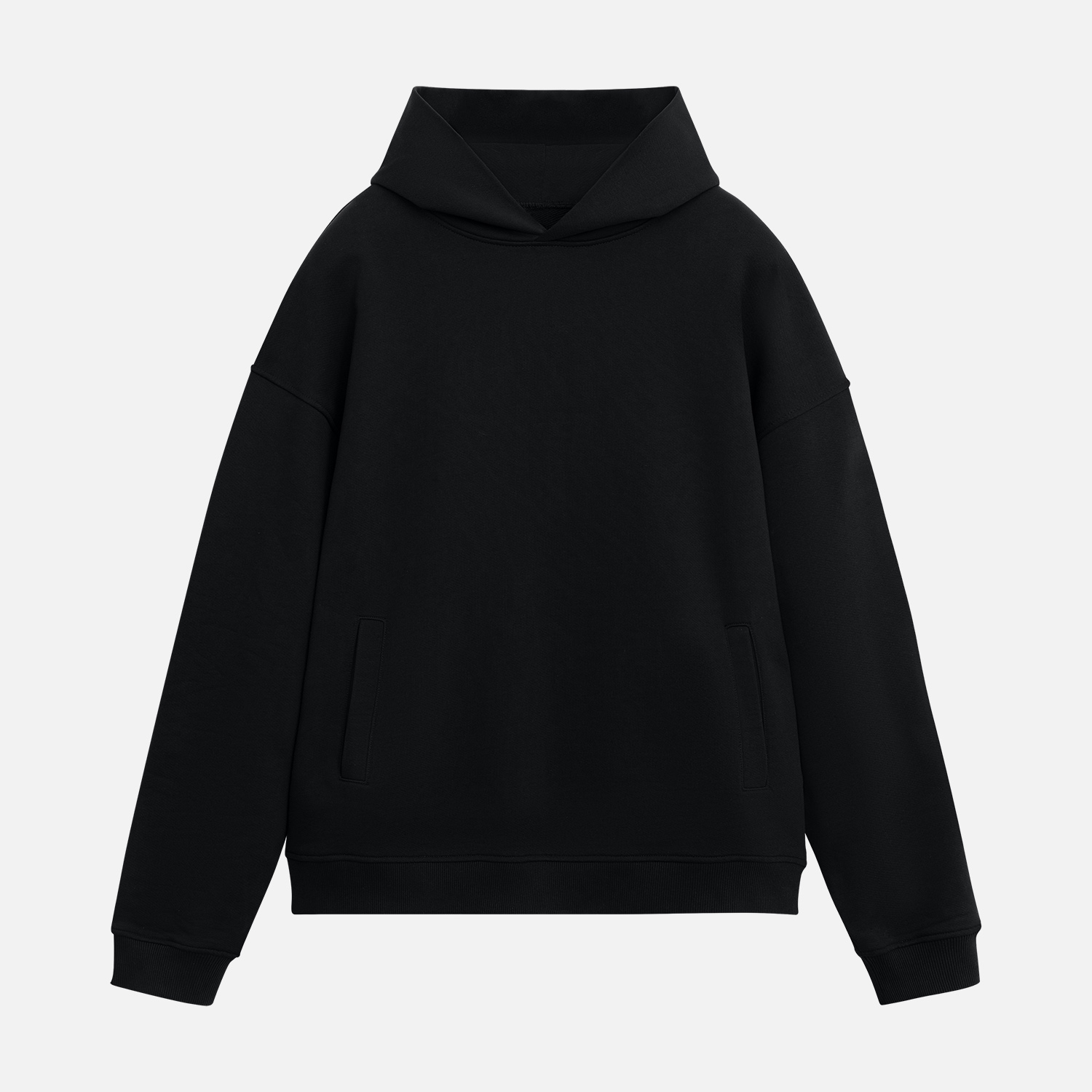 Худи оверсайз унисекс FUSION, черный, размер 3XL/4XL / 