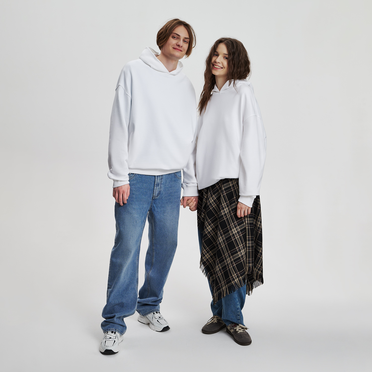 Худи оверсайз унисекс FUSION, белый / 