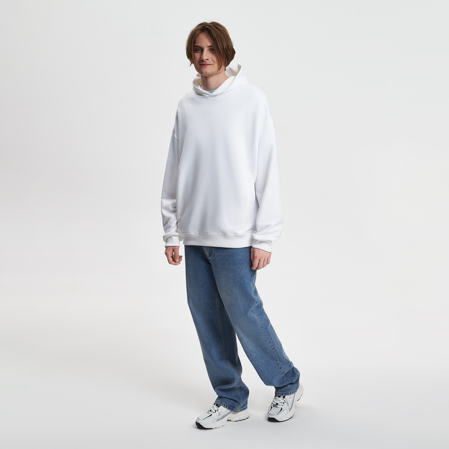 Худи оверсайз унисекс FUSION, белый, размер 3XL/4XL / 