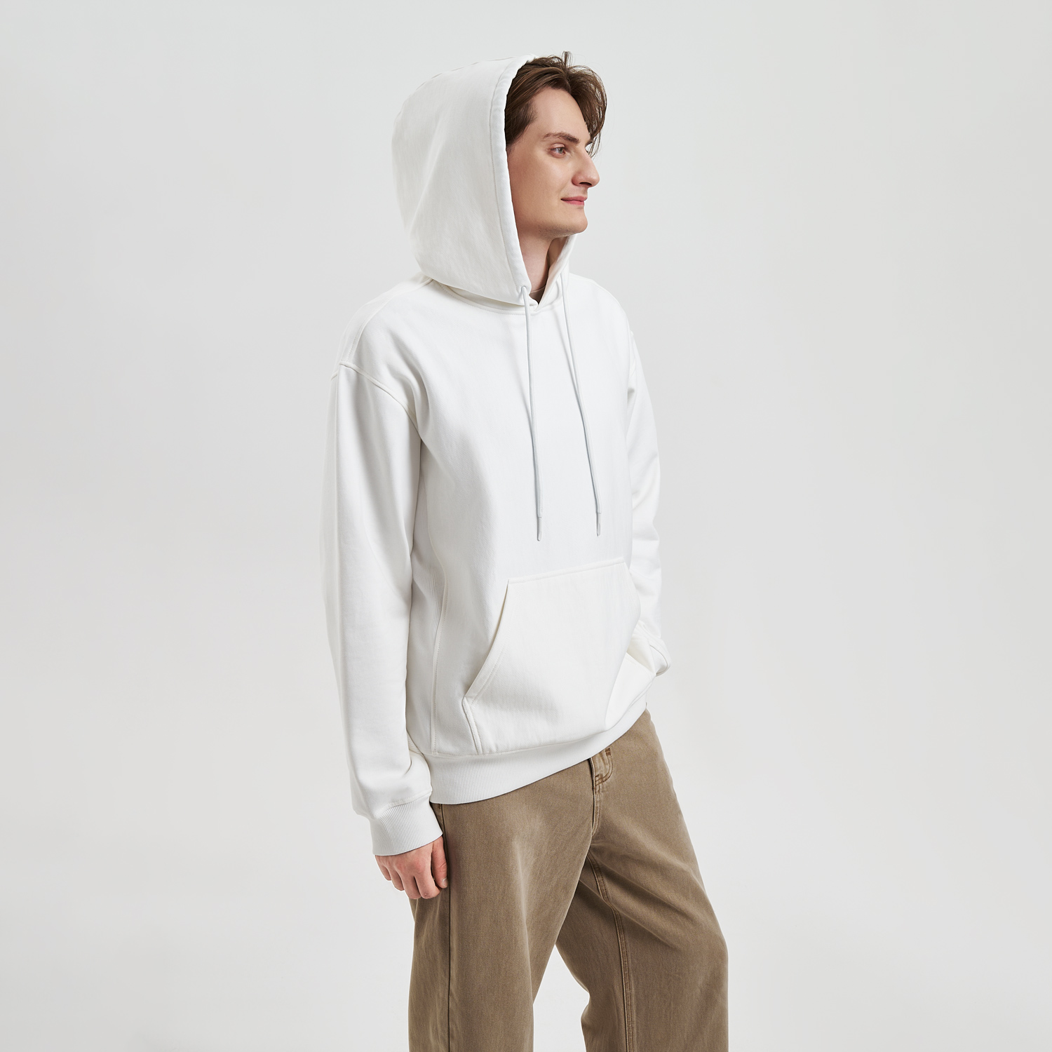 Худи релакс унисекс ADVENTURE, белый, размер XS/S / 