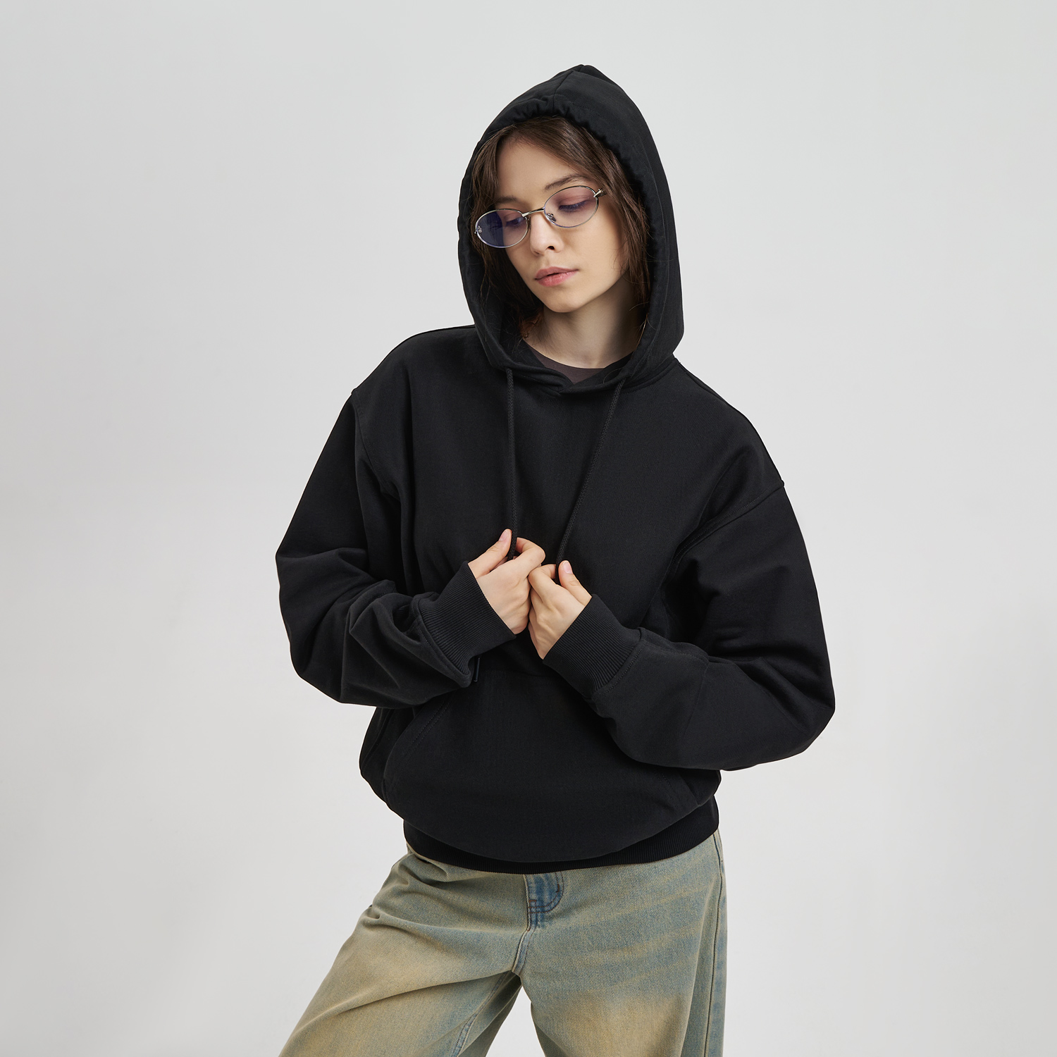 Худи релакс унисекс ADVENTURE, черный, размер XL/2XL / 