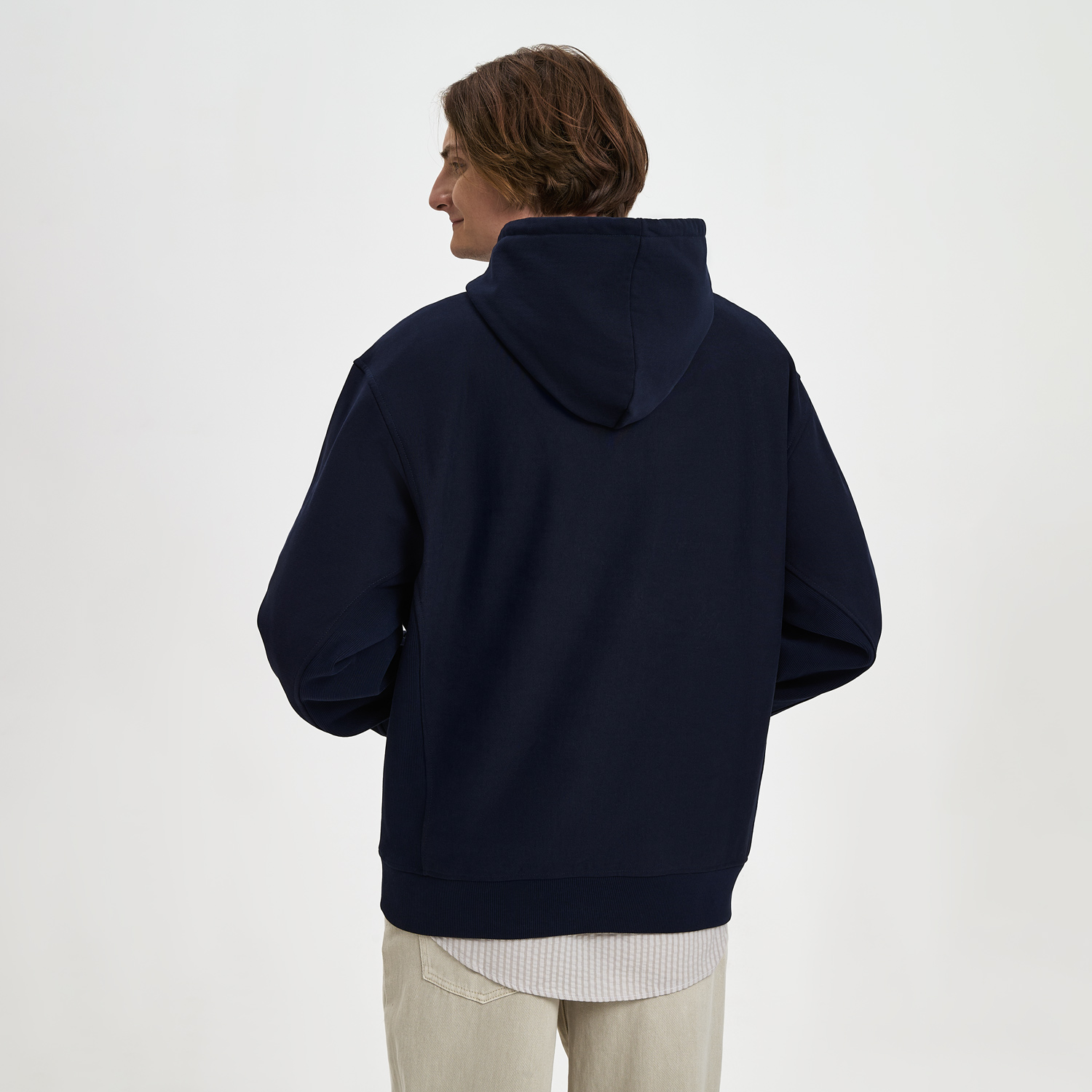 Худи релакс унисекс ADVENTURE, темно-синий, размер XS/S / 