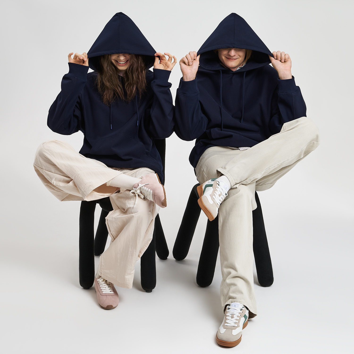 Худи релакс унисекс ADVENTURE, темно-синий, размер M/L / 