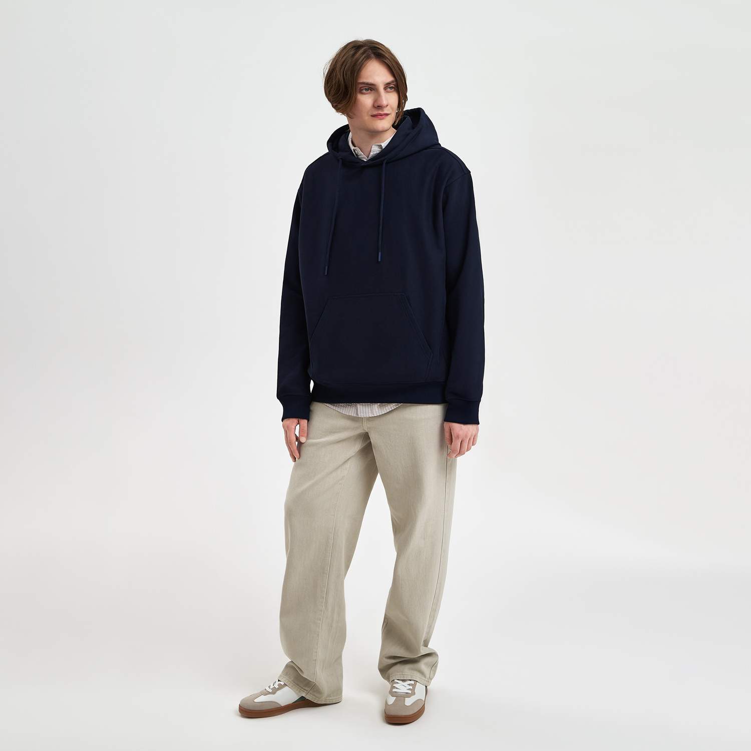 Худи релакс унисекс ADVENTURE, темно-синий, размер M/L / 