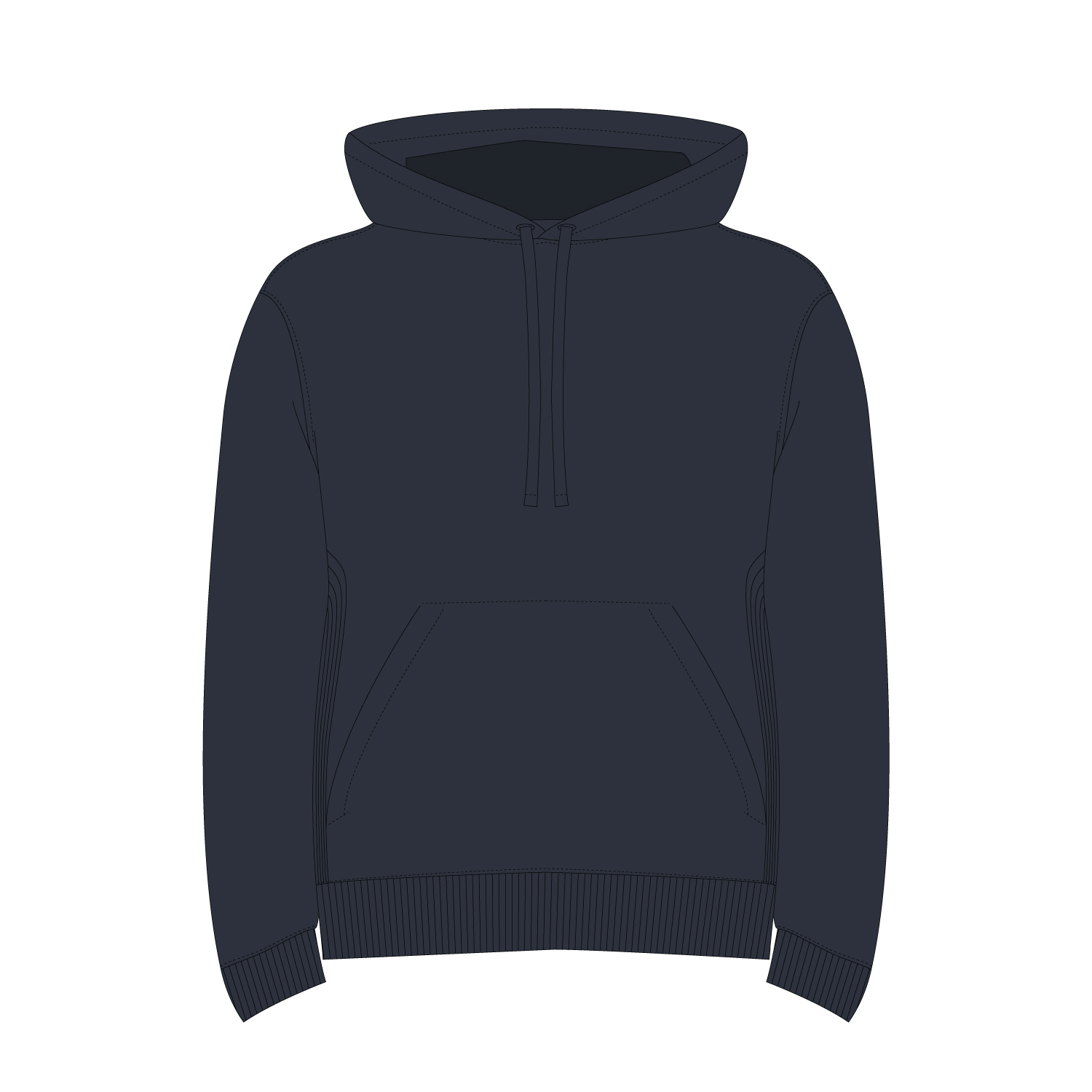 Худи релакс унисекс ADVENTURE, темно-синий, размер 3XL/4XL / 