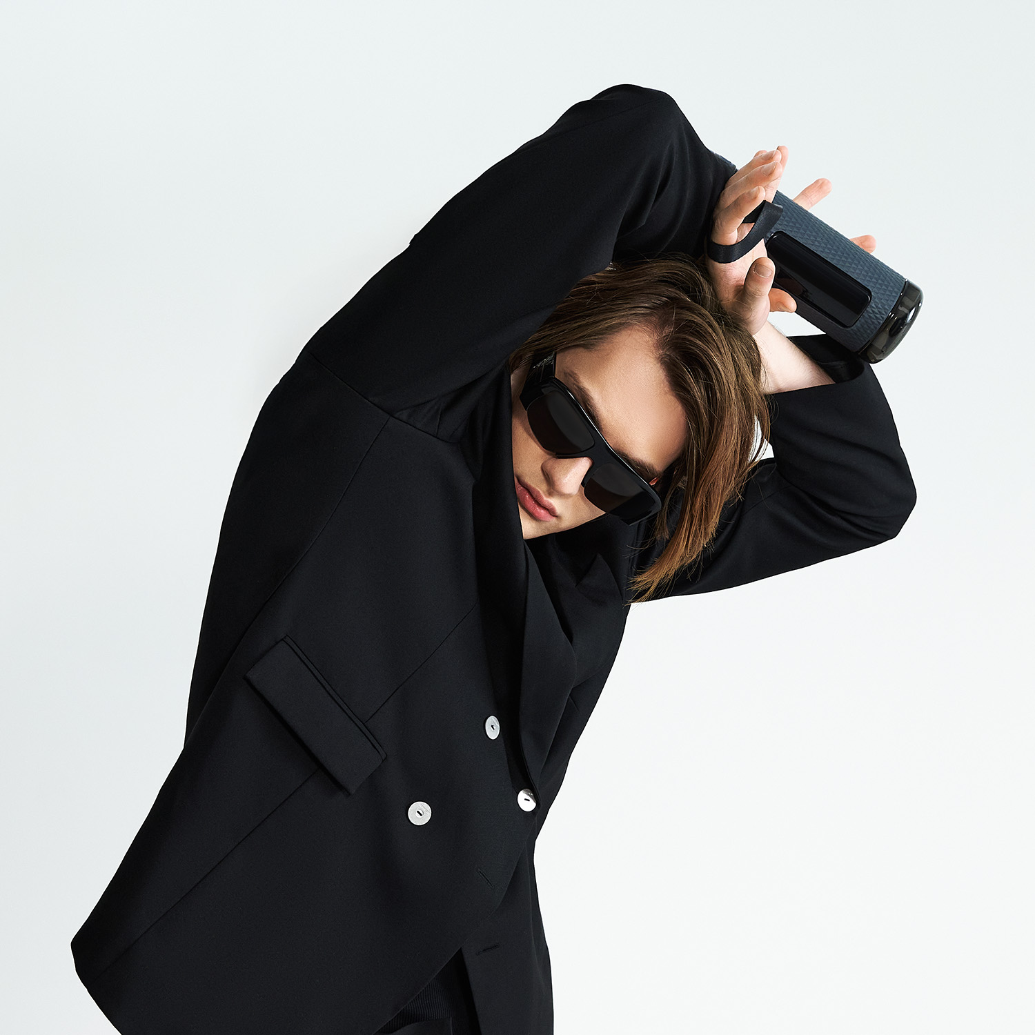 Бутылка для воды Vector, черная / 