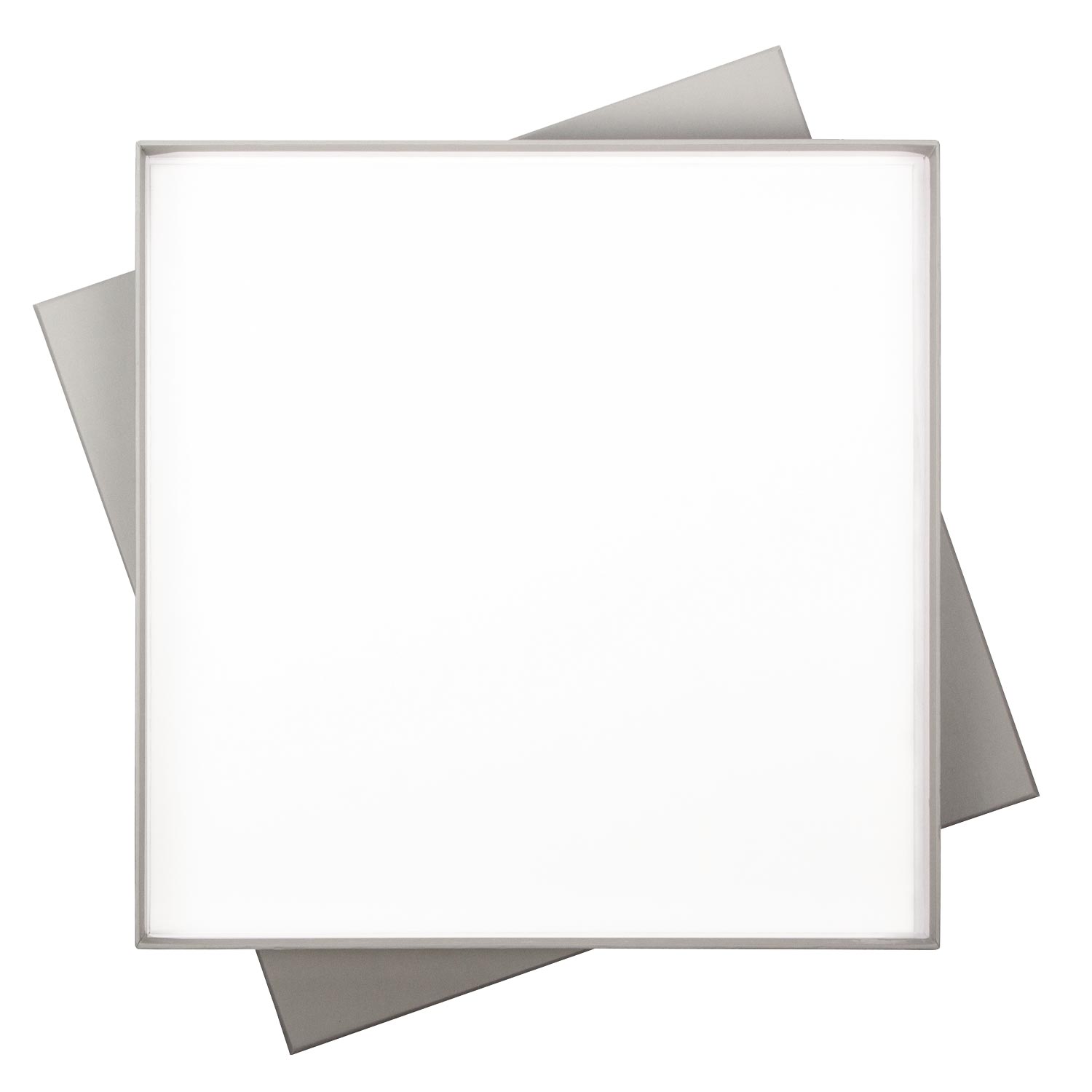 Подарочная коробка без ложемента для ежедневника, ручки и аккумулятора, серая (под съемные ложементы) / 