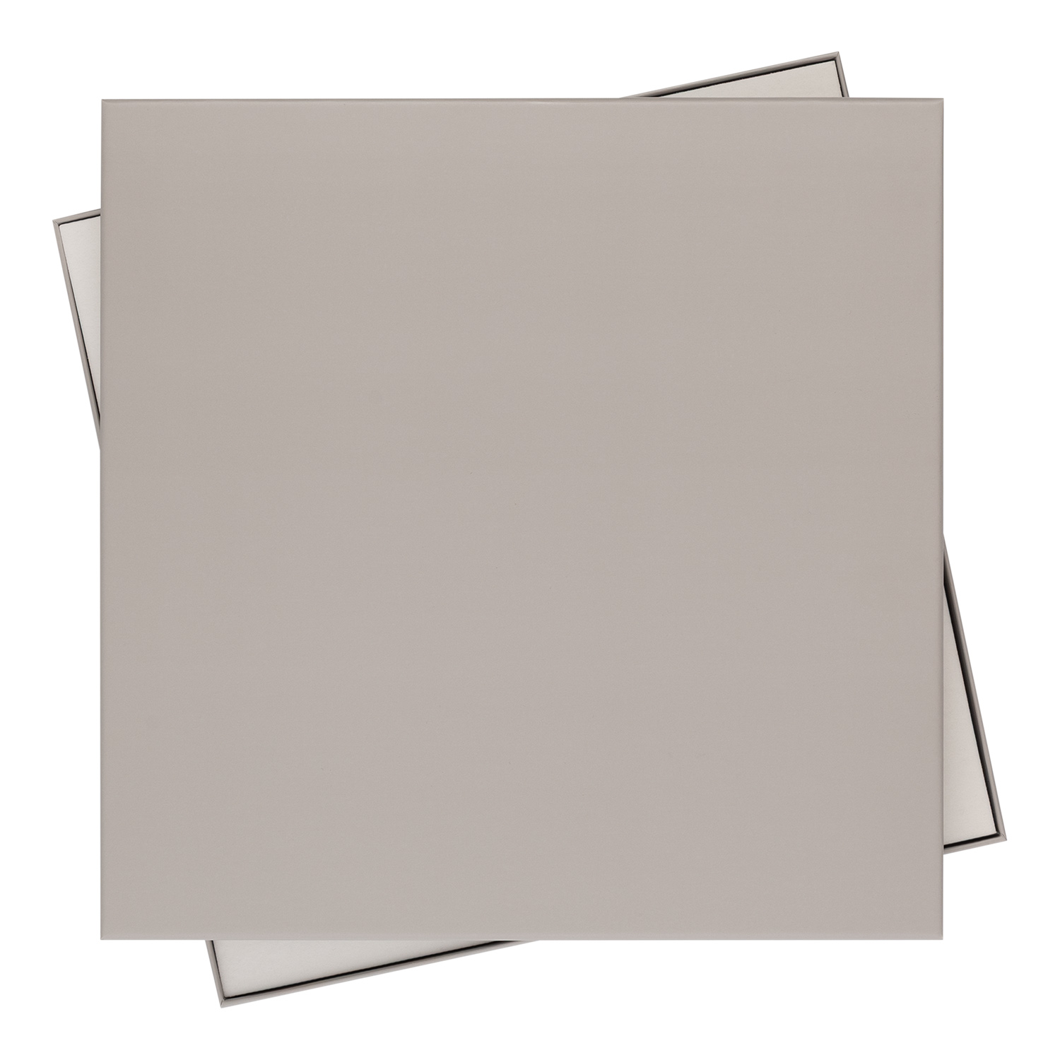 Подарочная коробка без ложемента для ежедневника, ручки и аккумулятора, серая (под съемные ложементы) / 