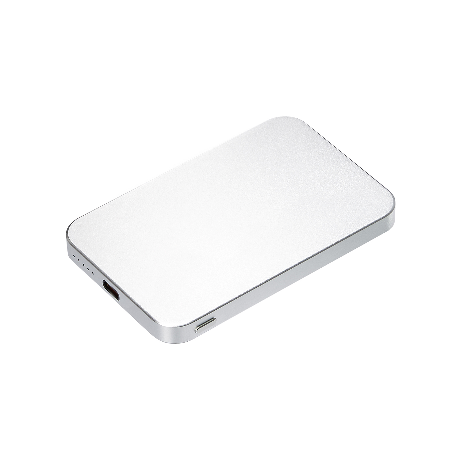 Внешний аккумулятор Artex PD 5000mAh с функцией беспроводной зарядки 15W, серебряный / 