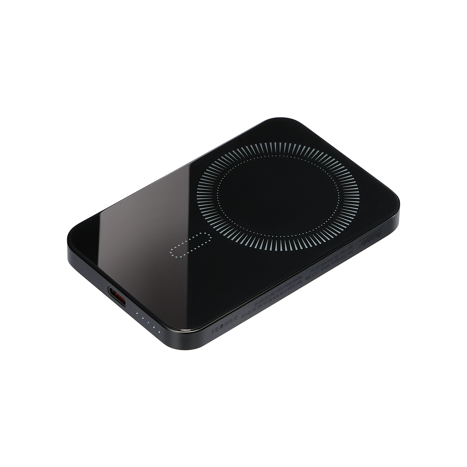 Внешний аккумулятор Artex PD 5000mAh с функцией беспроводной зарядки 15W, черный / 