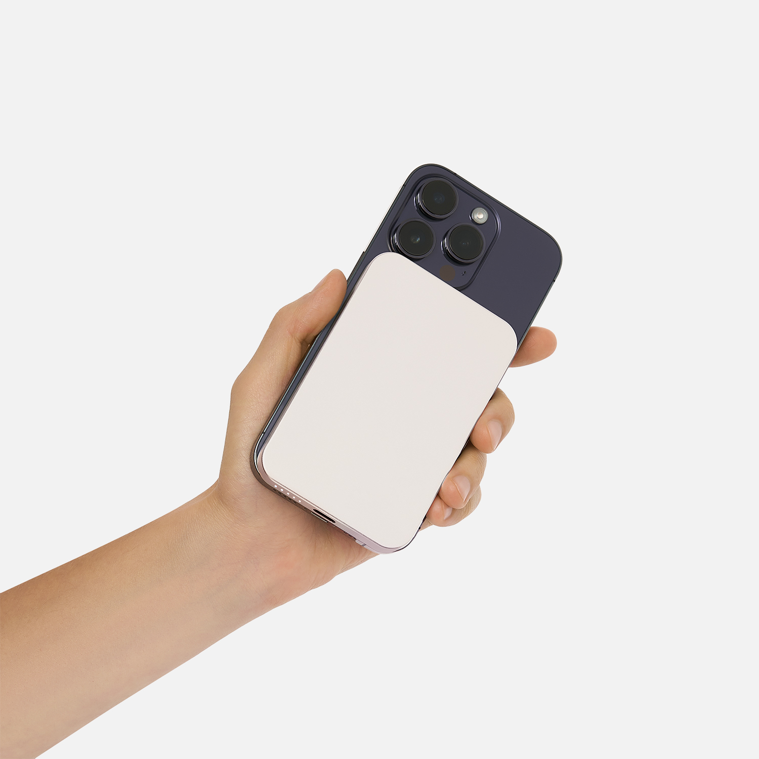 Внешний аккумулятор Artex PD 5000mAh с функцией беспроводной зарядки 15W, титановый / 