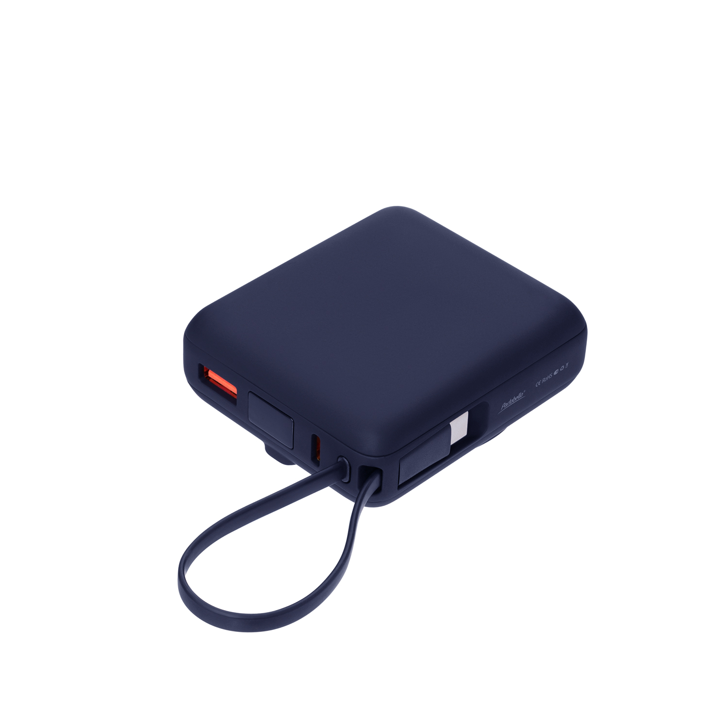 Внешний аккумулятор с подсветкой Ritter PD 10000mAh с функцией беспроводной зарядки 15W, синий / 