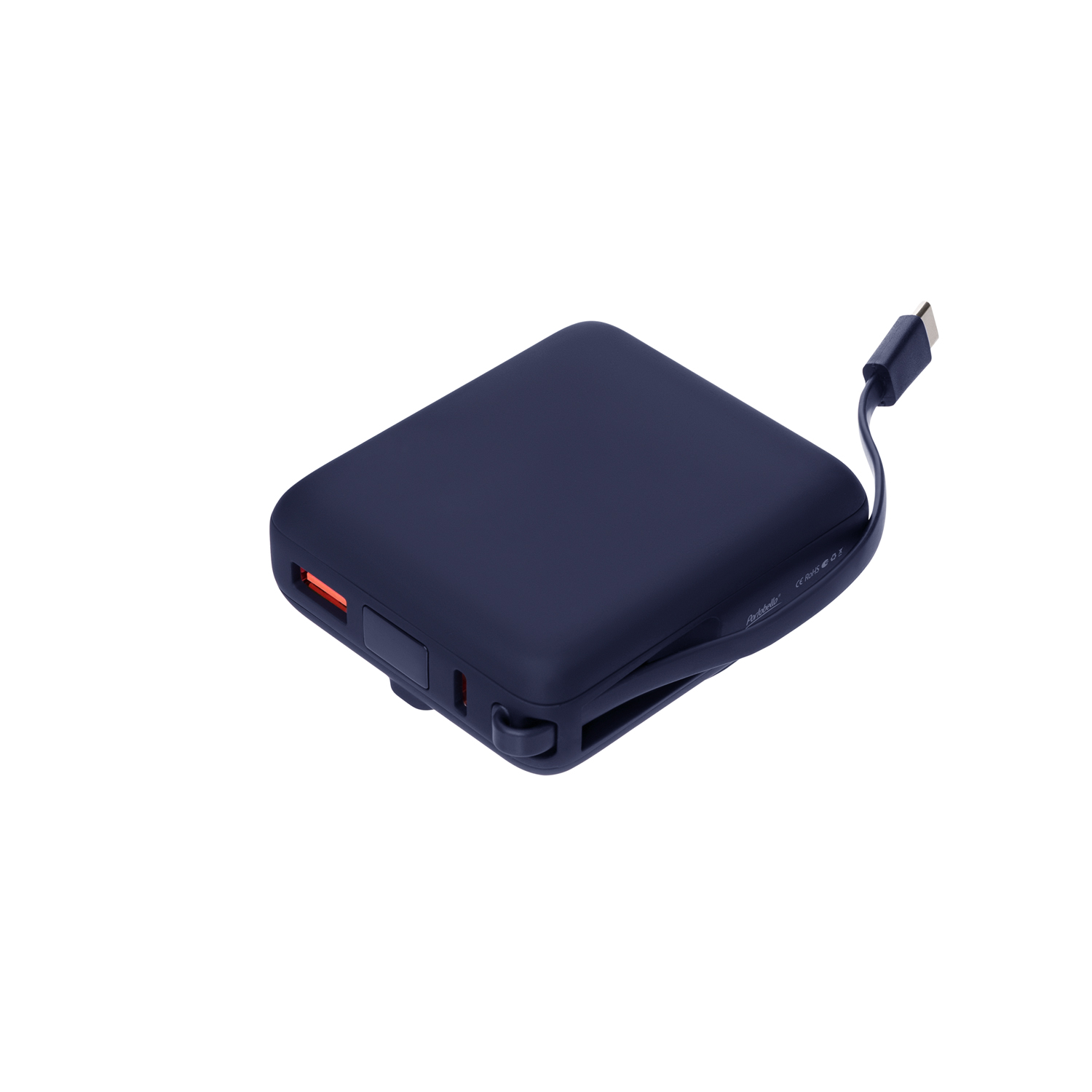 Внешний аккумулятор с подсветкой Ritter PD 10000mAh с функцией беспроводной зарядки 15W, синий / 