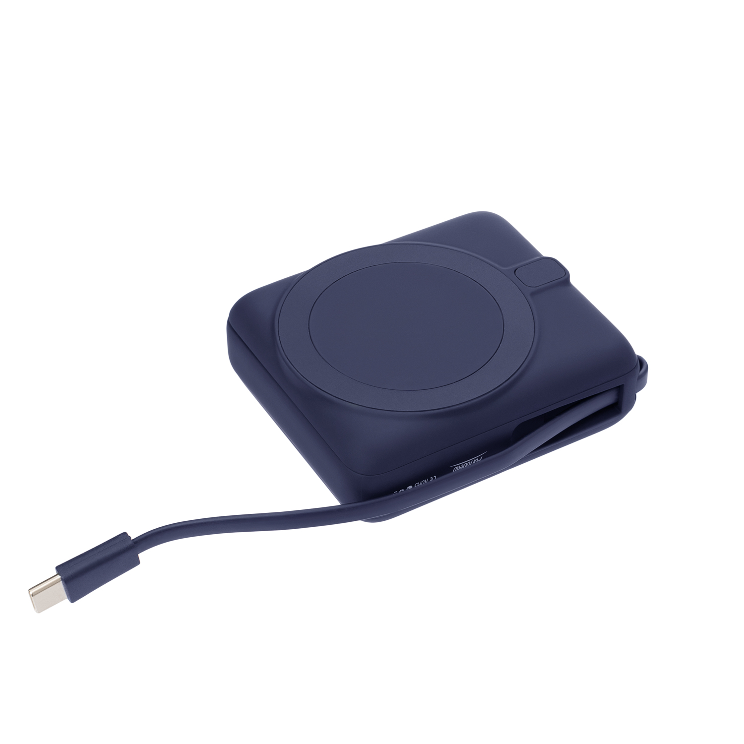 Внешний аккумулятор с подсветкой Ritter PD 10000mAh с функцией беспроводной зарядки 15W, синий / 