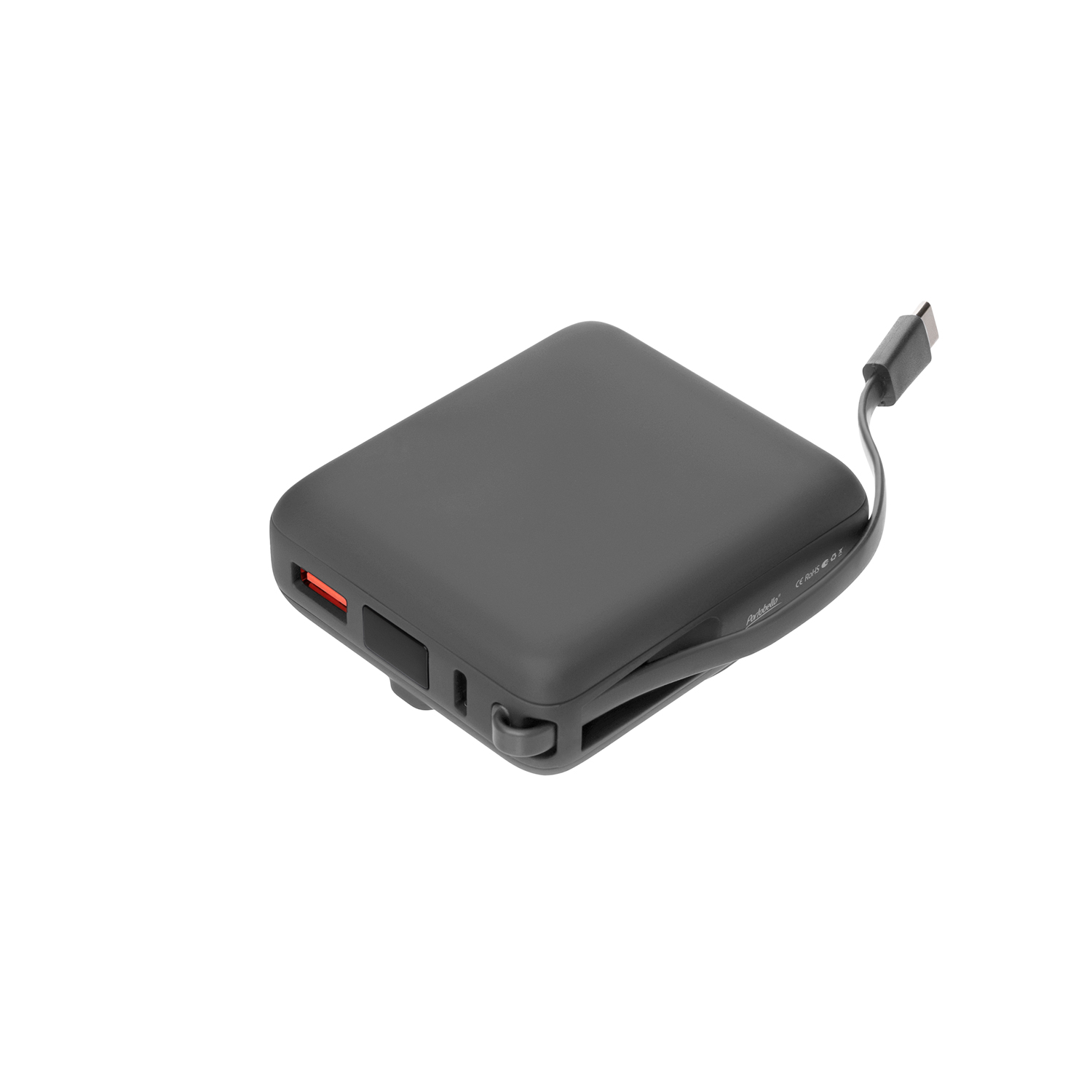 Внешний аккумулятор с подсветкой Ritter PD 10000mAh с функцией беспроводной зарядки 15W, серый / 