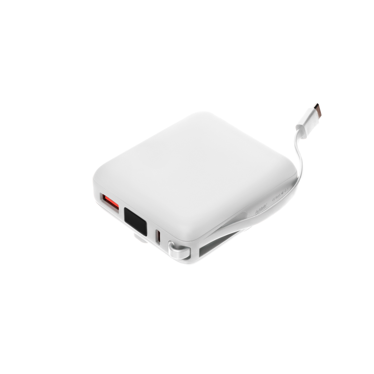 Внешний аккумулятор с подсветкой Ritter PD 10000mAh с функцией беспроводной зарядки 15W, белый / 