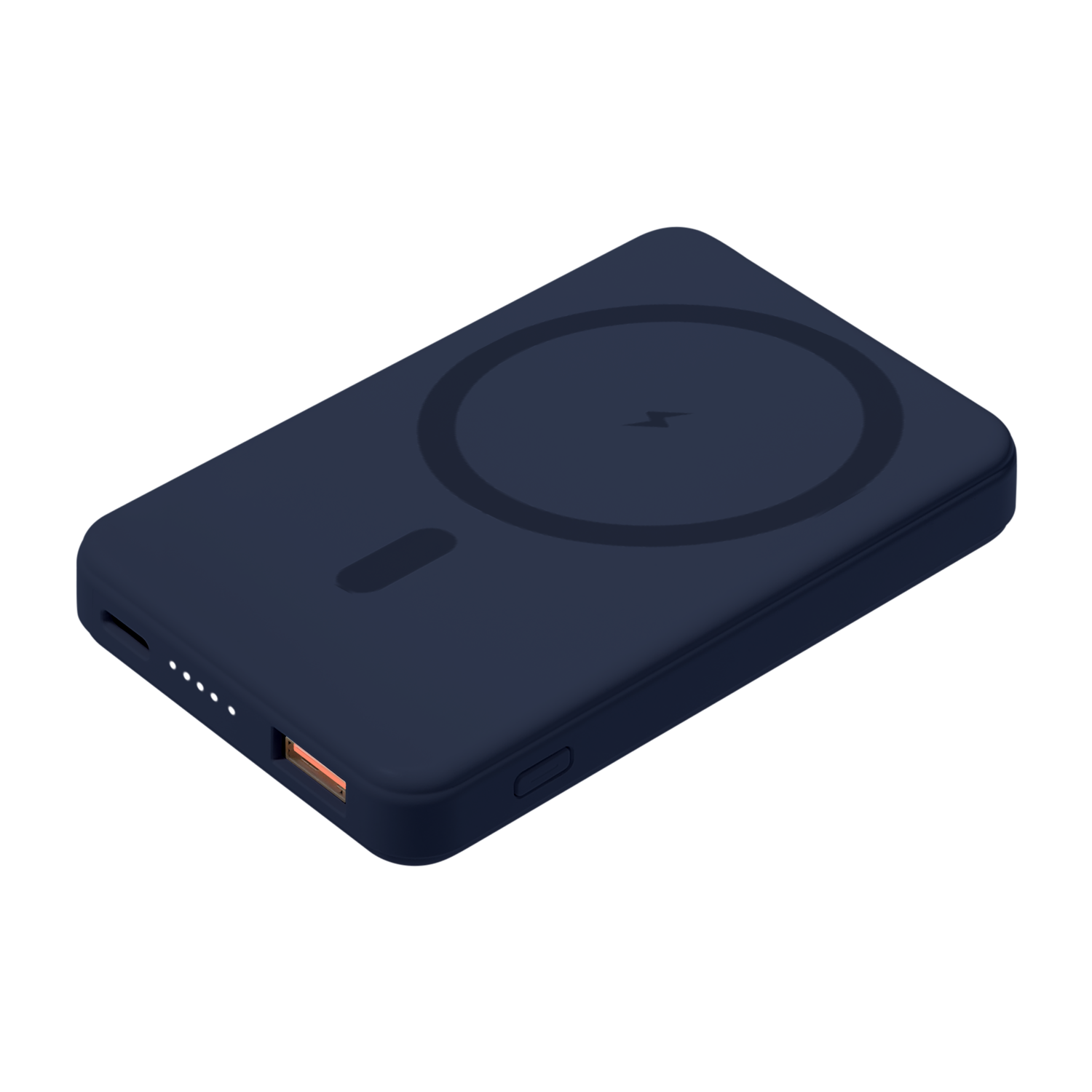 Внешний аккумулятор Largo PD 5000mAh с функцией беспроводной зарядки 15W, синий / 
