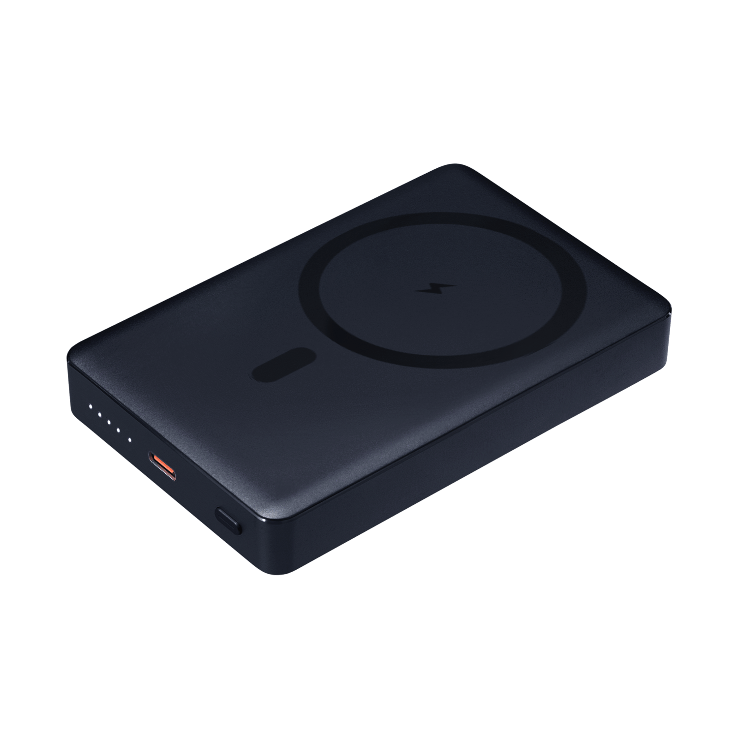 Внешний аккумулятор Atlantis PD Plus 10000mAh с функцией беспроводной зарядки 15W, синий / 