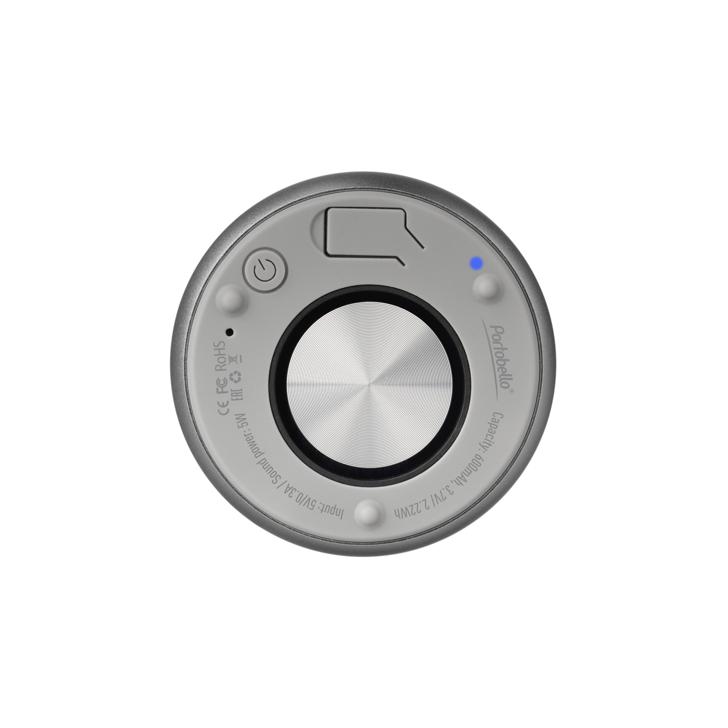 Беспроводная колонка Passion 80dB 600 mAh (Bluetooth 5.4), серебряная / 