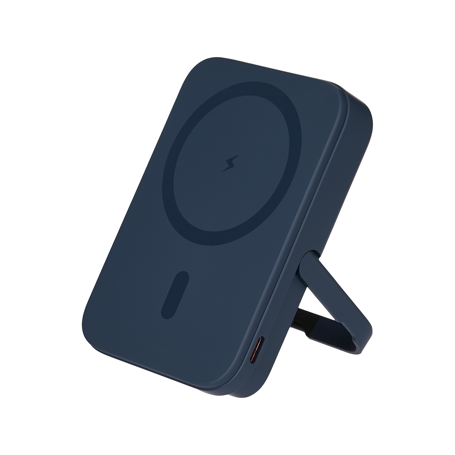 Внешний аккумулятор Union PD 10000mAh с функцией беспроводной зарядки 15W, синий / 