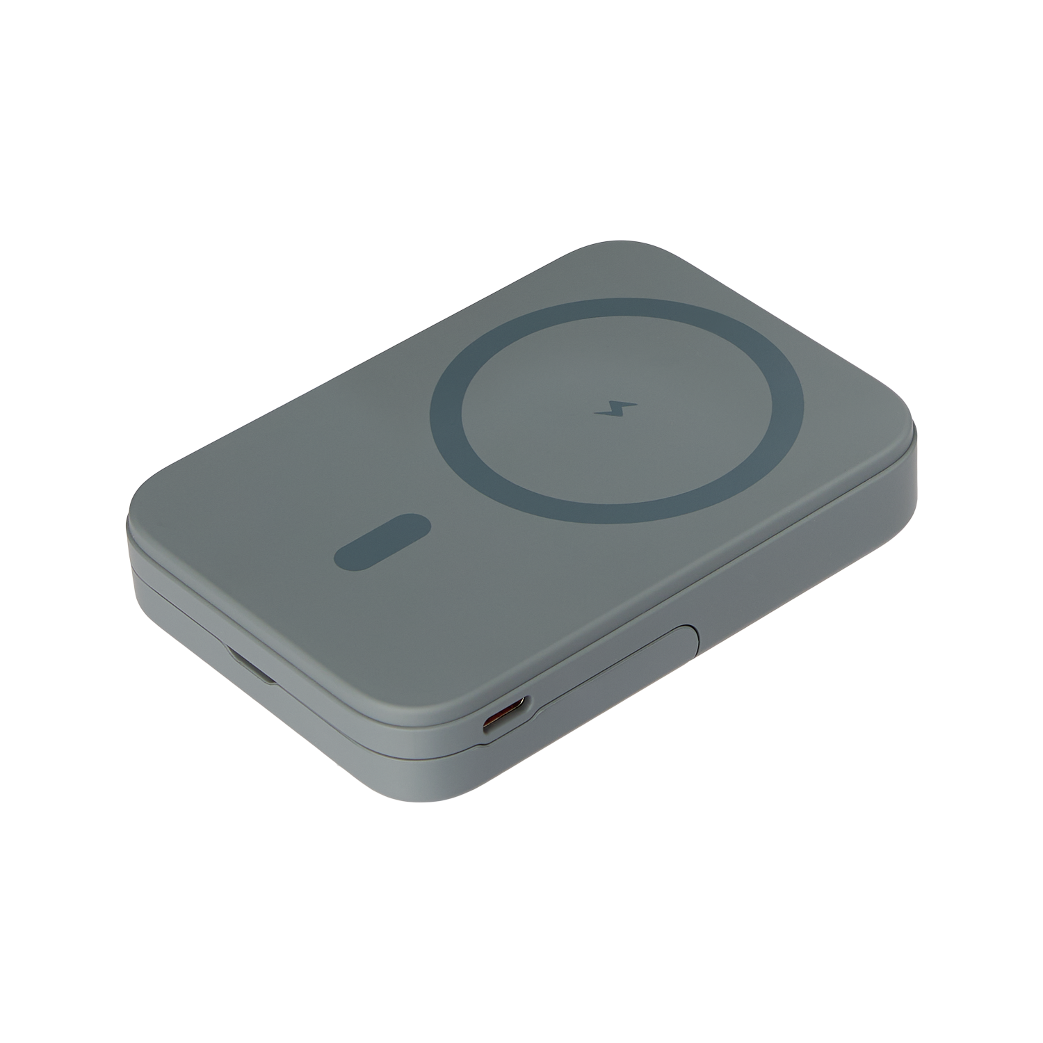 Внешний аккумулятор Union PD 10000mAh с функцией беспроводной зарядки 15W, серый / 