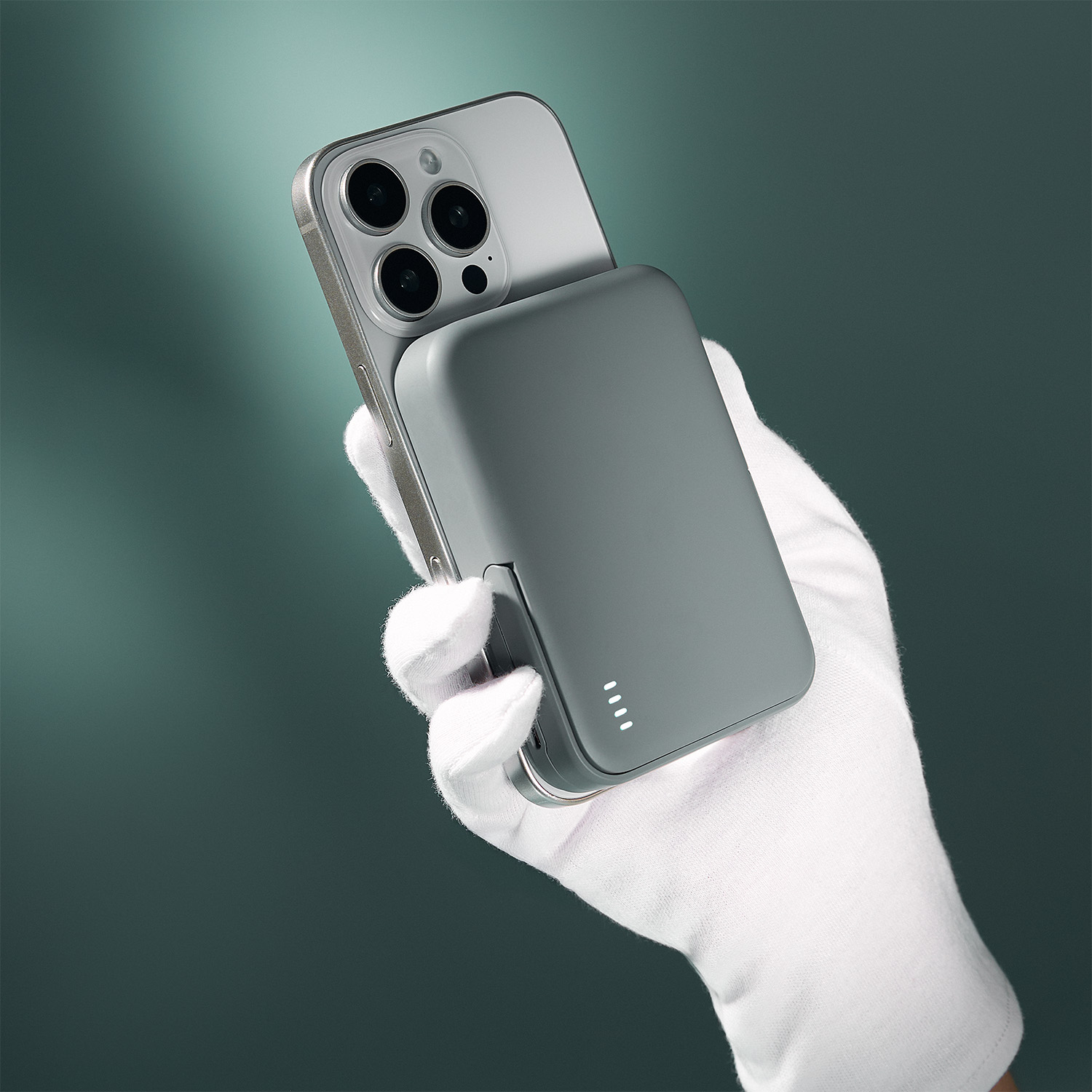 Внешний аккумулятор Union PD 10000mAh с функцией беспроводной зарядки 15W, серый / 