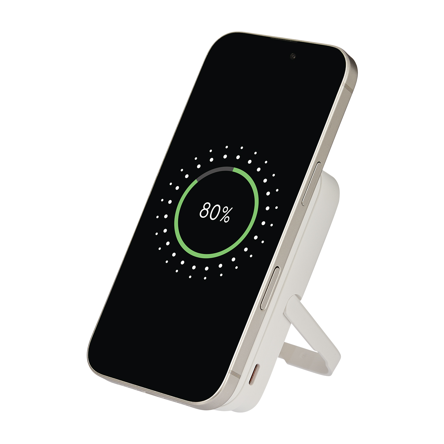 Внешний аккумулятор Union PD 10000mAh с функцией беспроводной зарядки 15W, белый / 