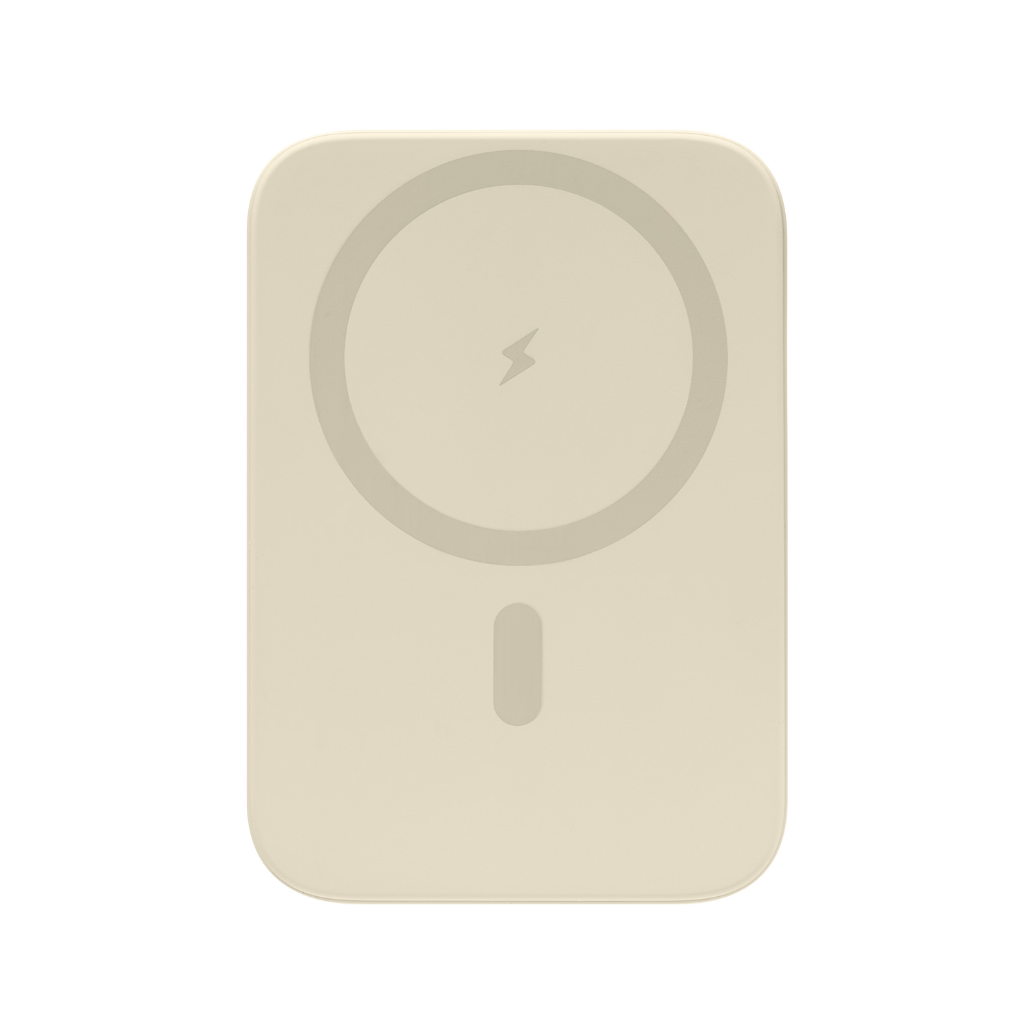 Внешний аккумулятор Union PD 10000mAh с функцией беспроводной зарядки 15W, бежевый / 