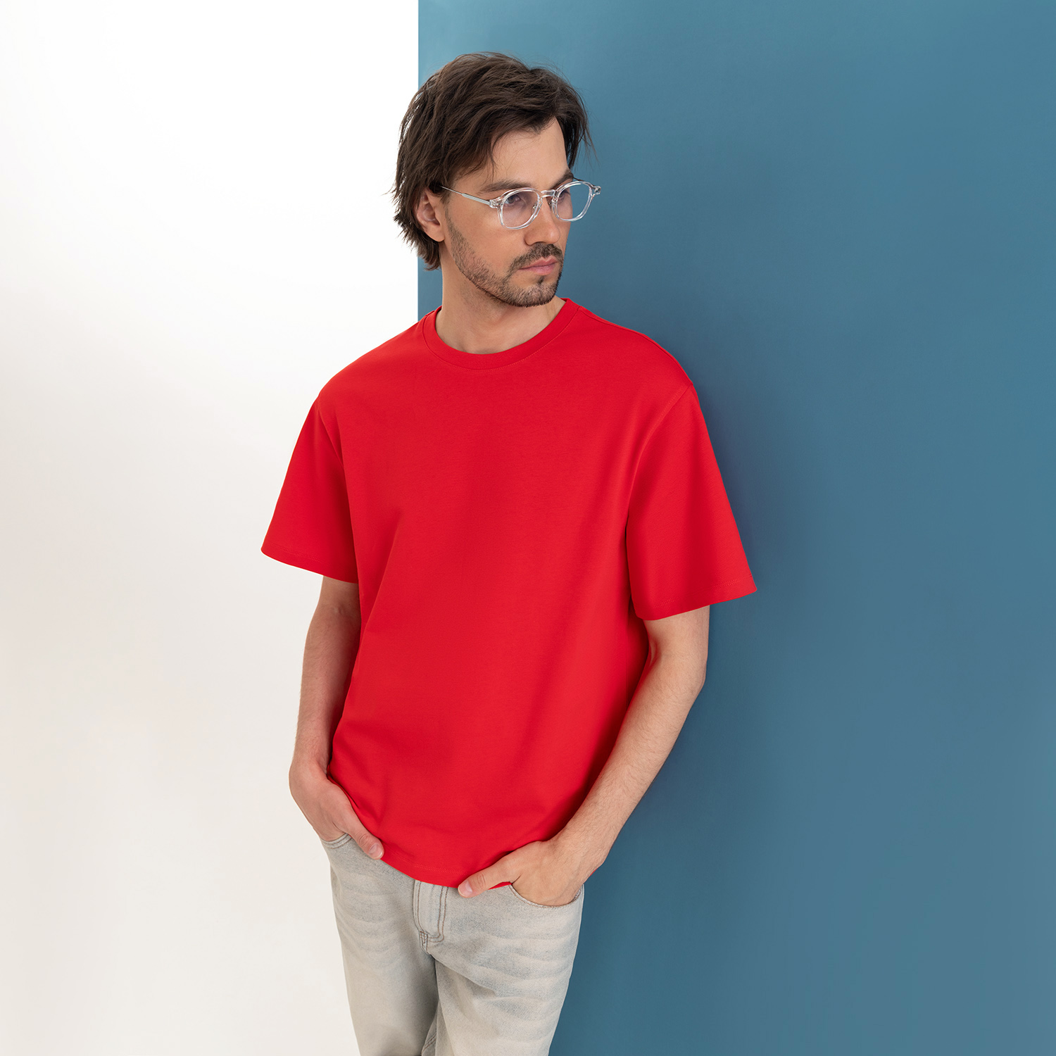 Футболка унисекс RUST NEO, 240 гр., красный, размер M/L / 