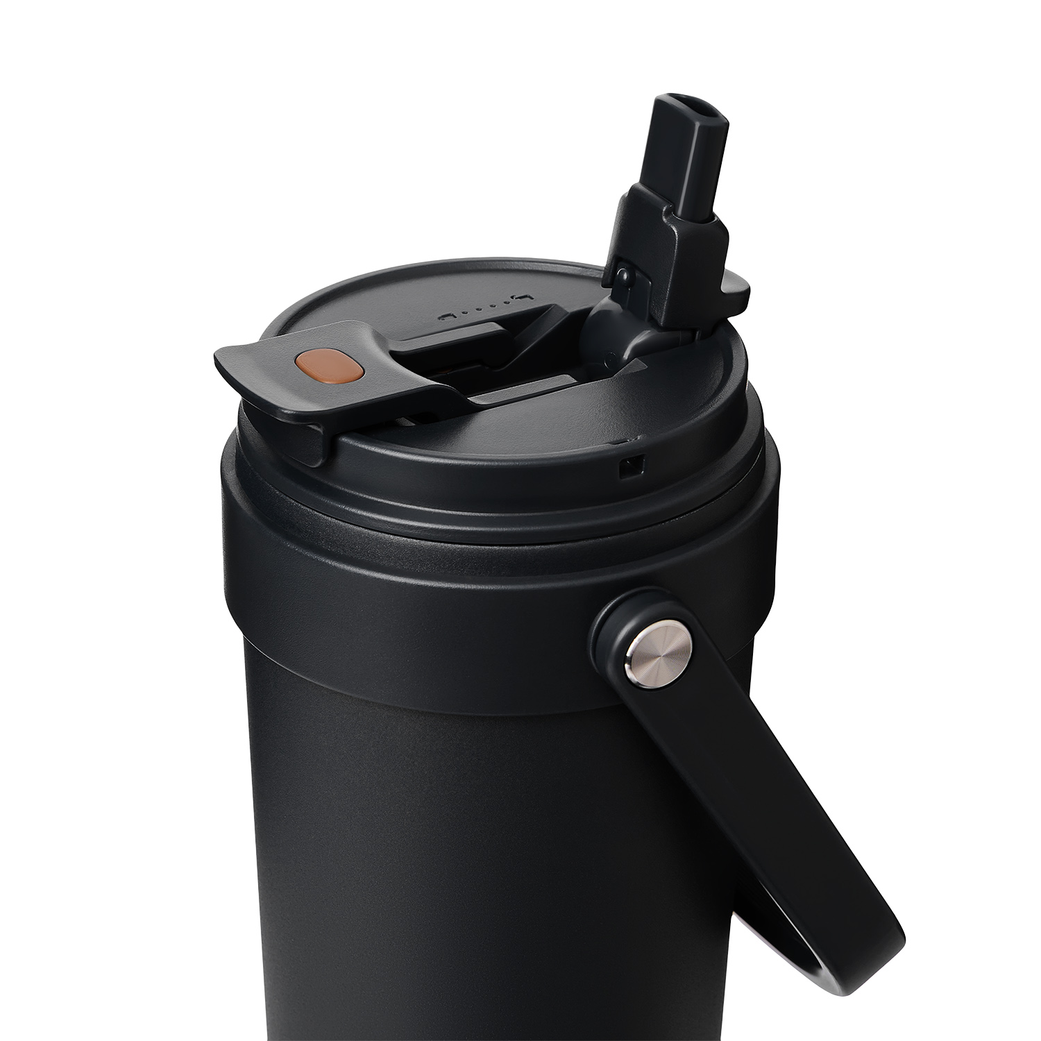 Термокружка вакуумная Solo, черная / 