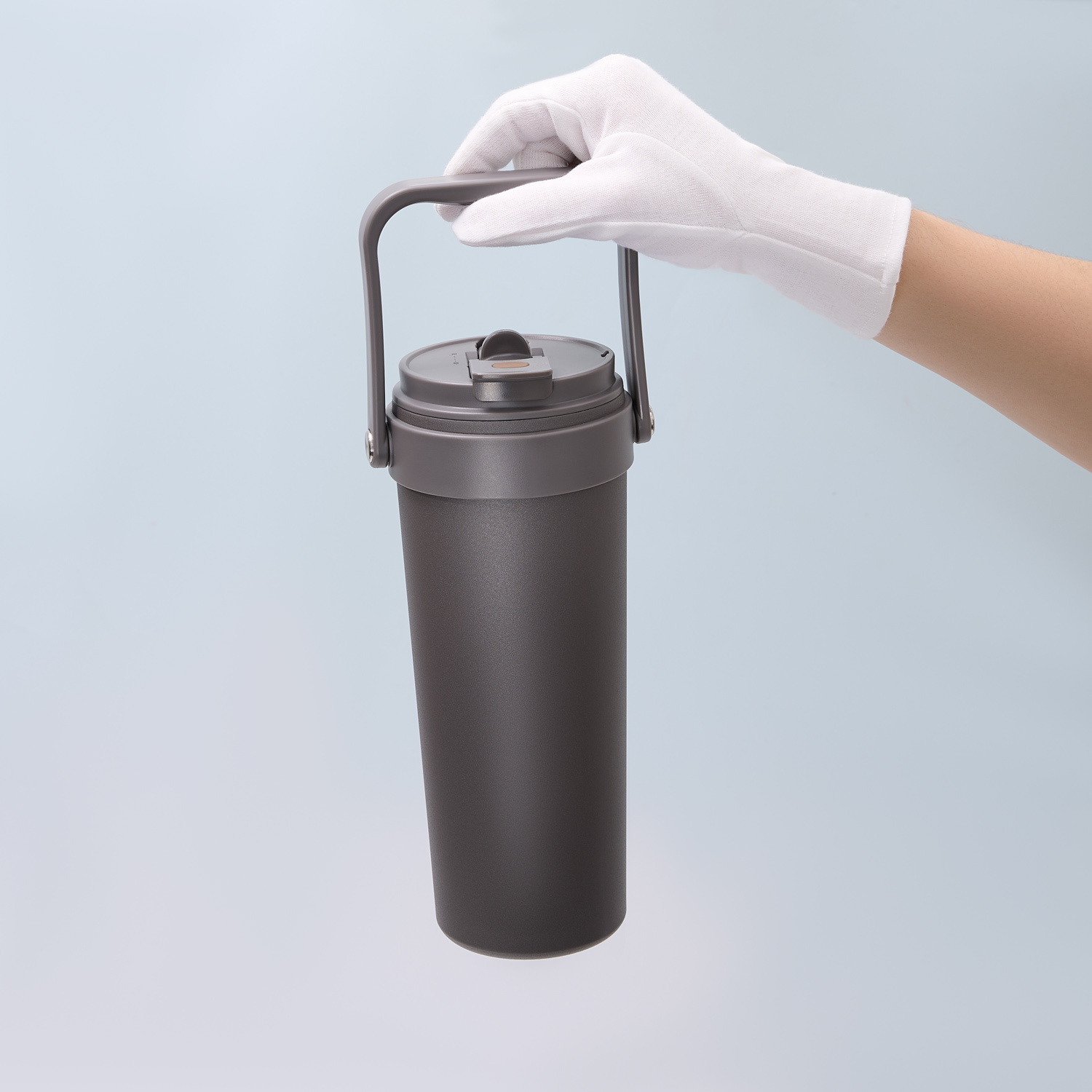 Термокружка вакуумная Solo, серая / 