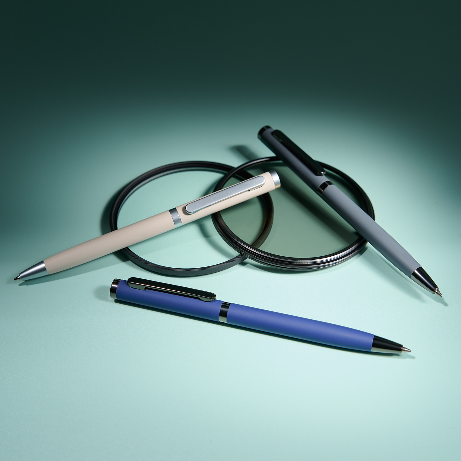 Шариковая ручка Нокс (Nox), бежевая / 