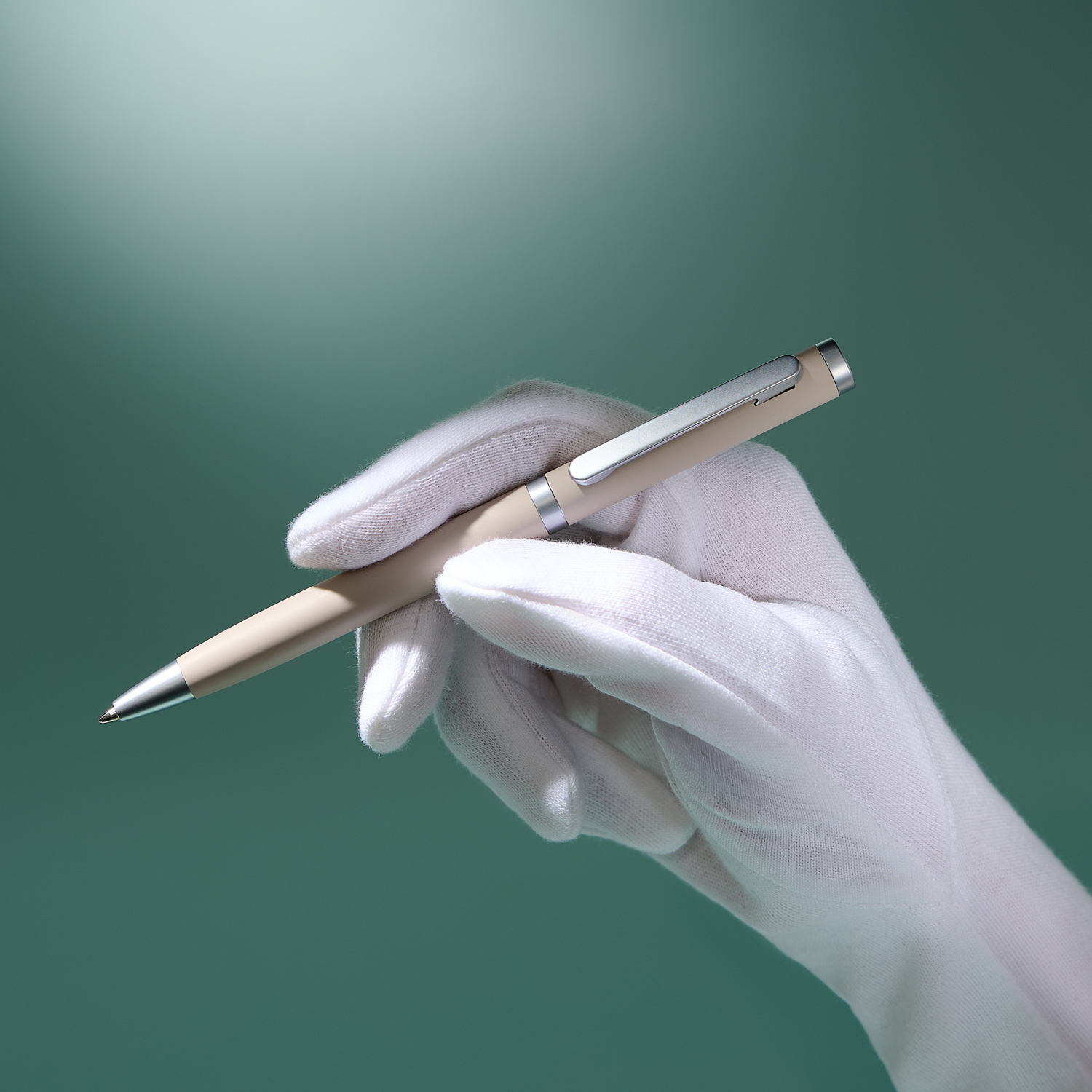 Шариковая ручка Нокс (Nox), бежевая / 