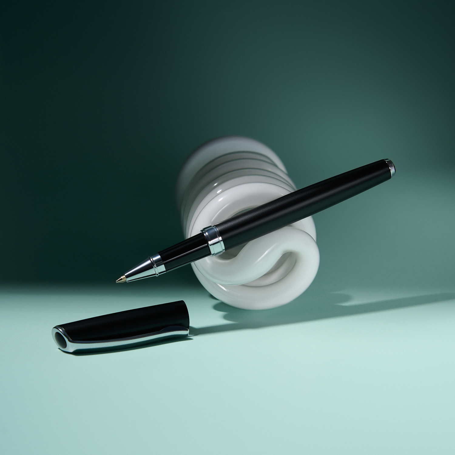 Ручка-роллер Орион (Orion), черная / 