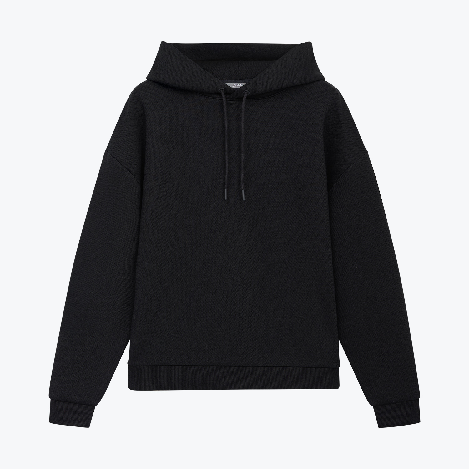 Худи релакс унисекс Баланс, с начесом, черный, размер XL/2XL / 